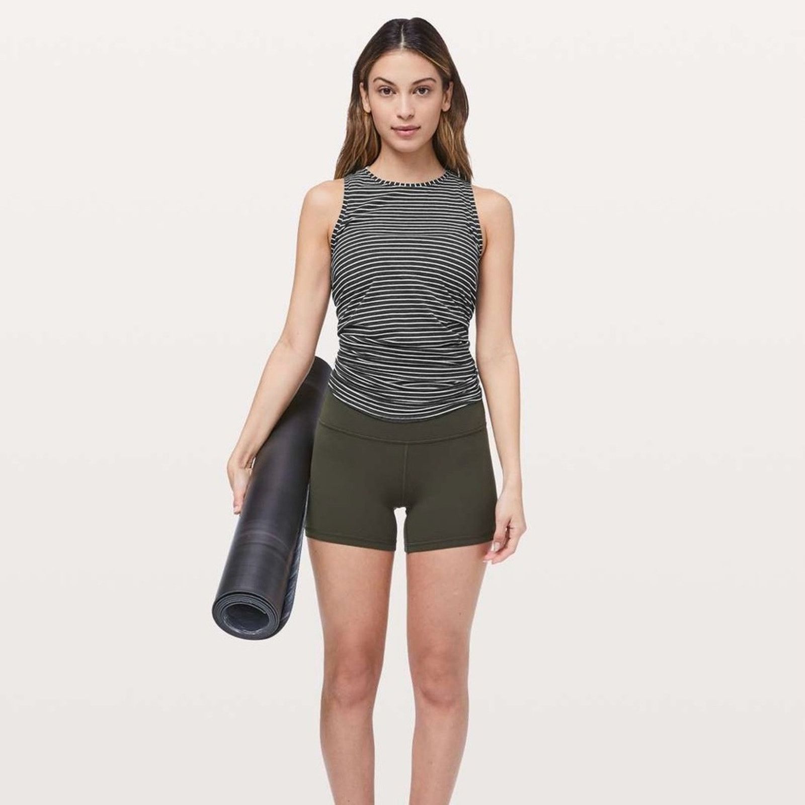 Lululemon Lululemon All Tied Up Tank Modern Stripe Heathered Black EUC Size S / US 4 / IT 40 - 12 Thumbnail