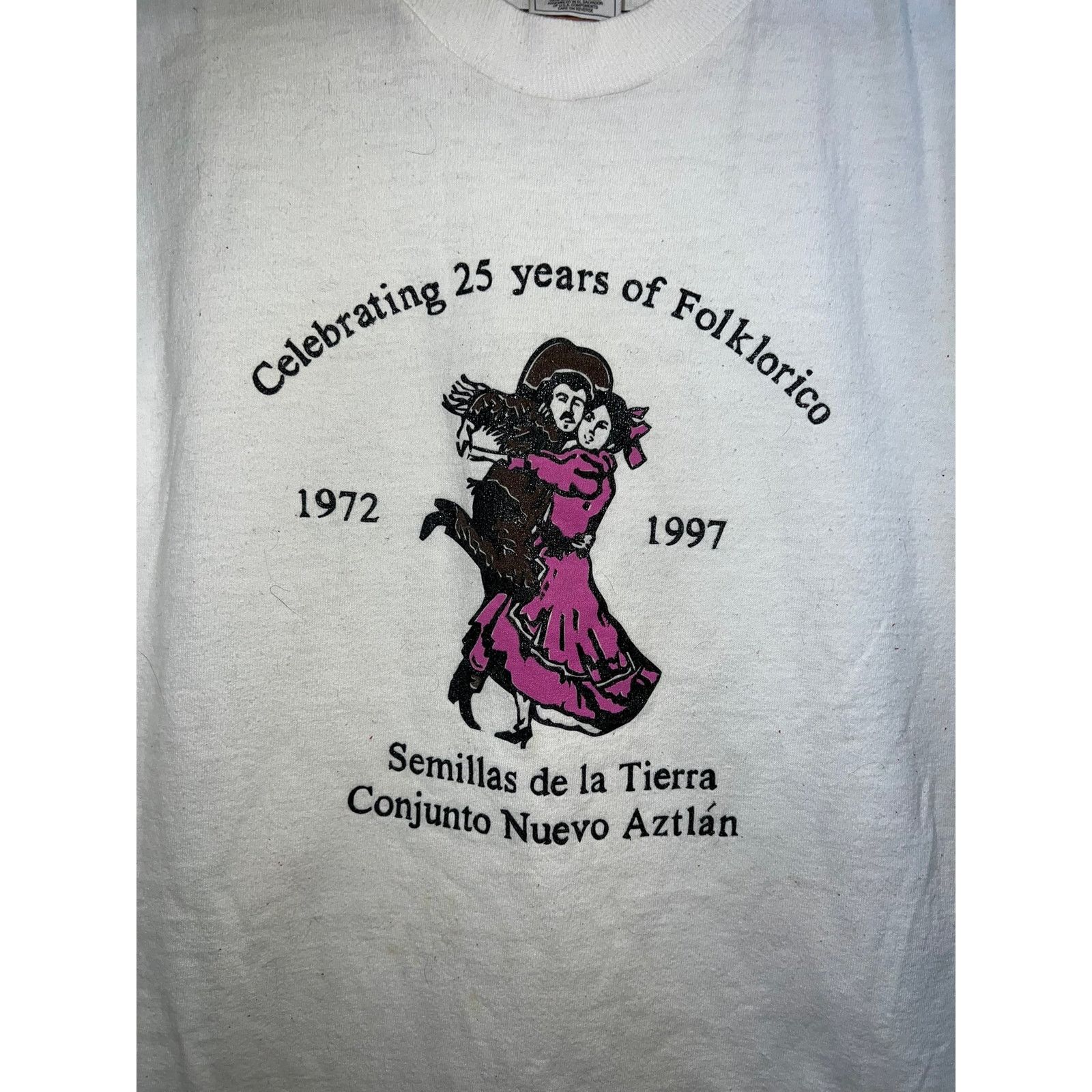 Fruit Of The Loom Vintage Folklorico Shirt Traditional Mexican Dance Tee 90s X Size US XL / EU 56 / 4 - 2 Thumbnail
