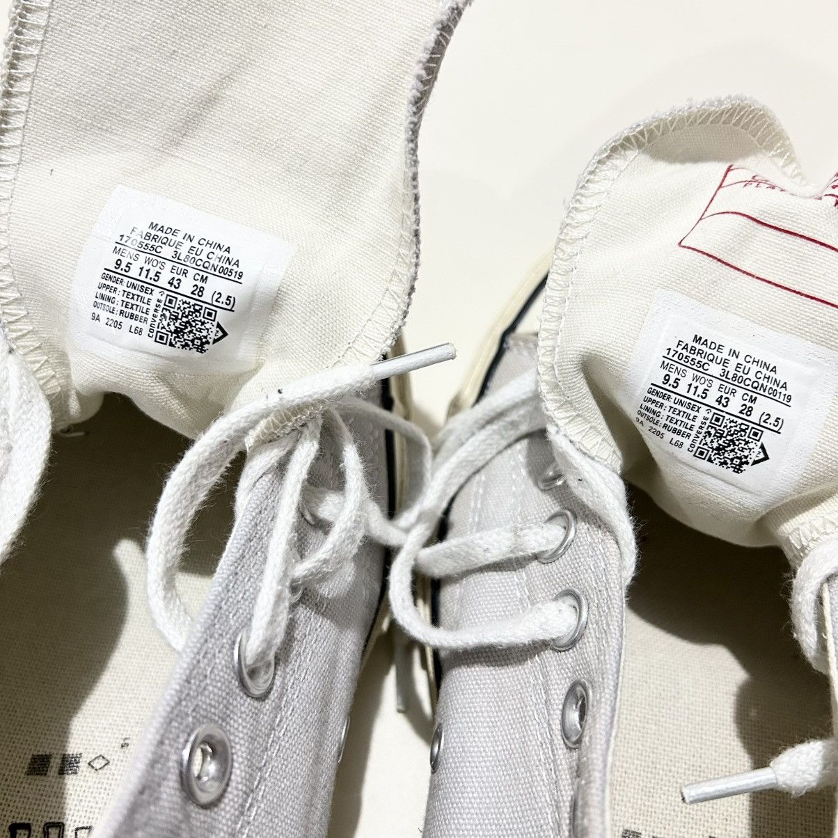 Converse Converse Chuck Taylor All-Star 70 Low 'Wolf Grey' 170555C Size US 9.5 / EU 42-43 - 10 Thumbnail