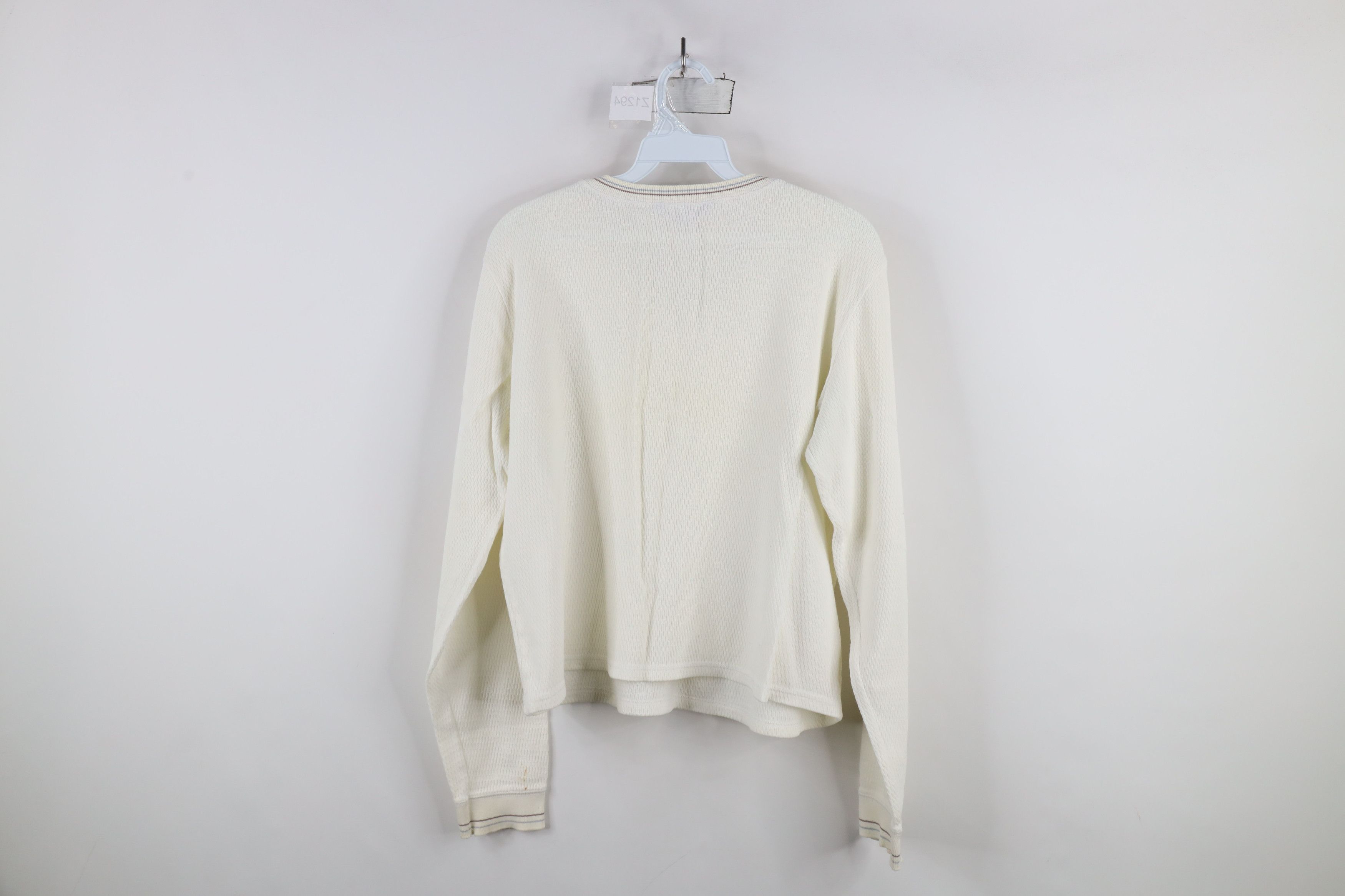 American Eagle Outfitters × Vintage Vintage 90s Y2K American Eagle Thermal Waffle Knit T-Shirt Size L / US 10 / IT 46 - 12 Thumbnail
