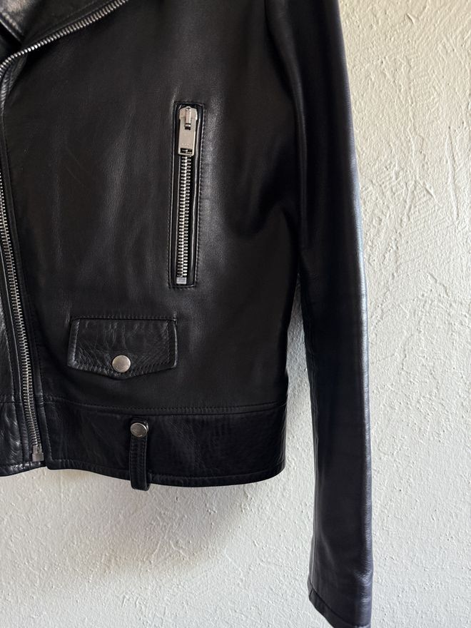 Saint Laurent Paris L01 Lambskin Leather Biker Jacket Size US M / EU 48-50 / 2 - 10 Thumbnail