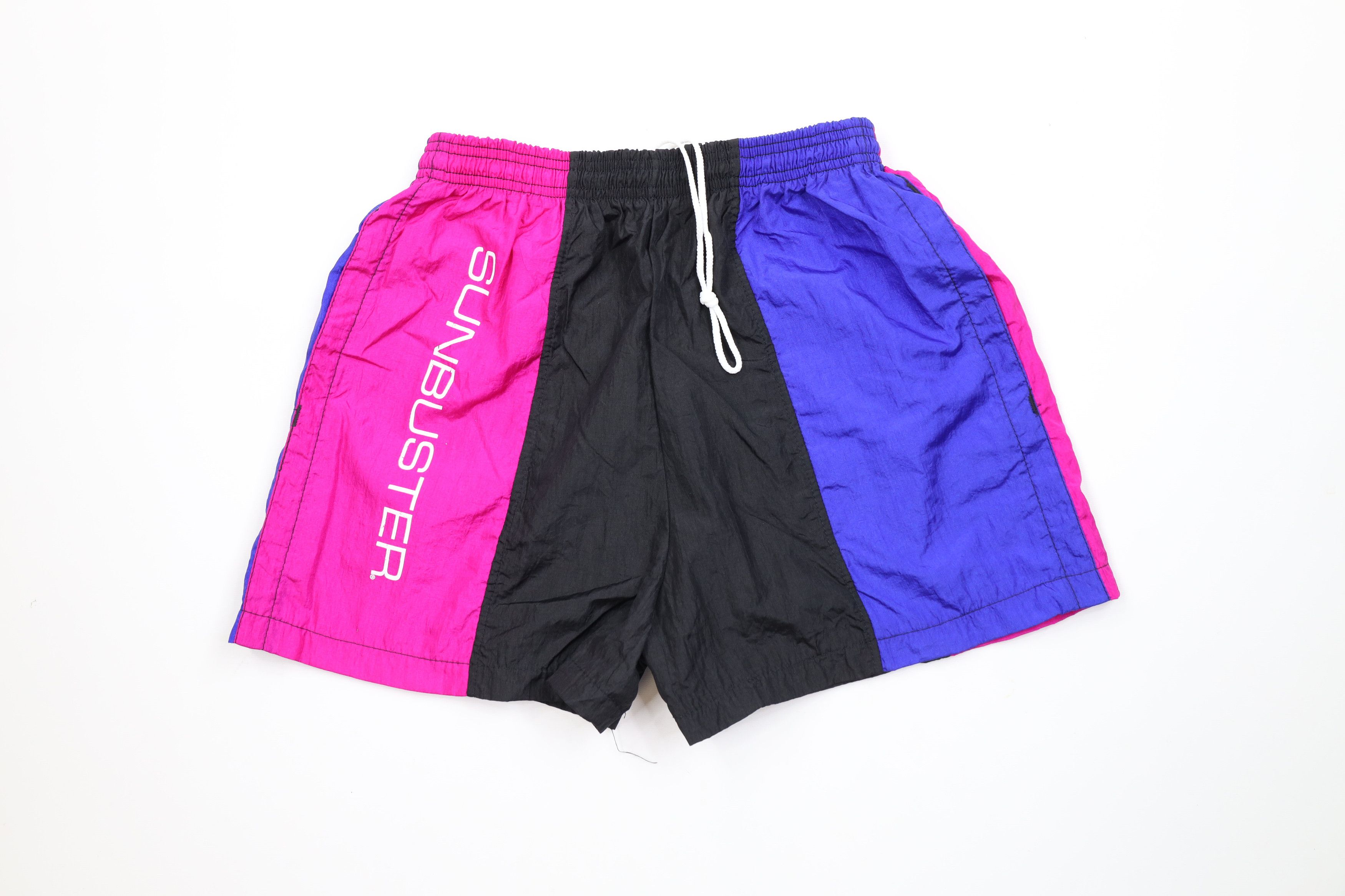 Vintage 90s Streetwear Block Padded Lined Cycling Shorts USA