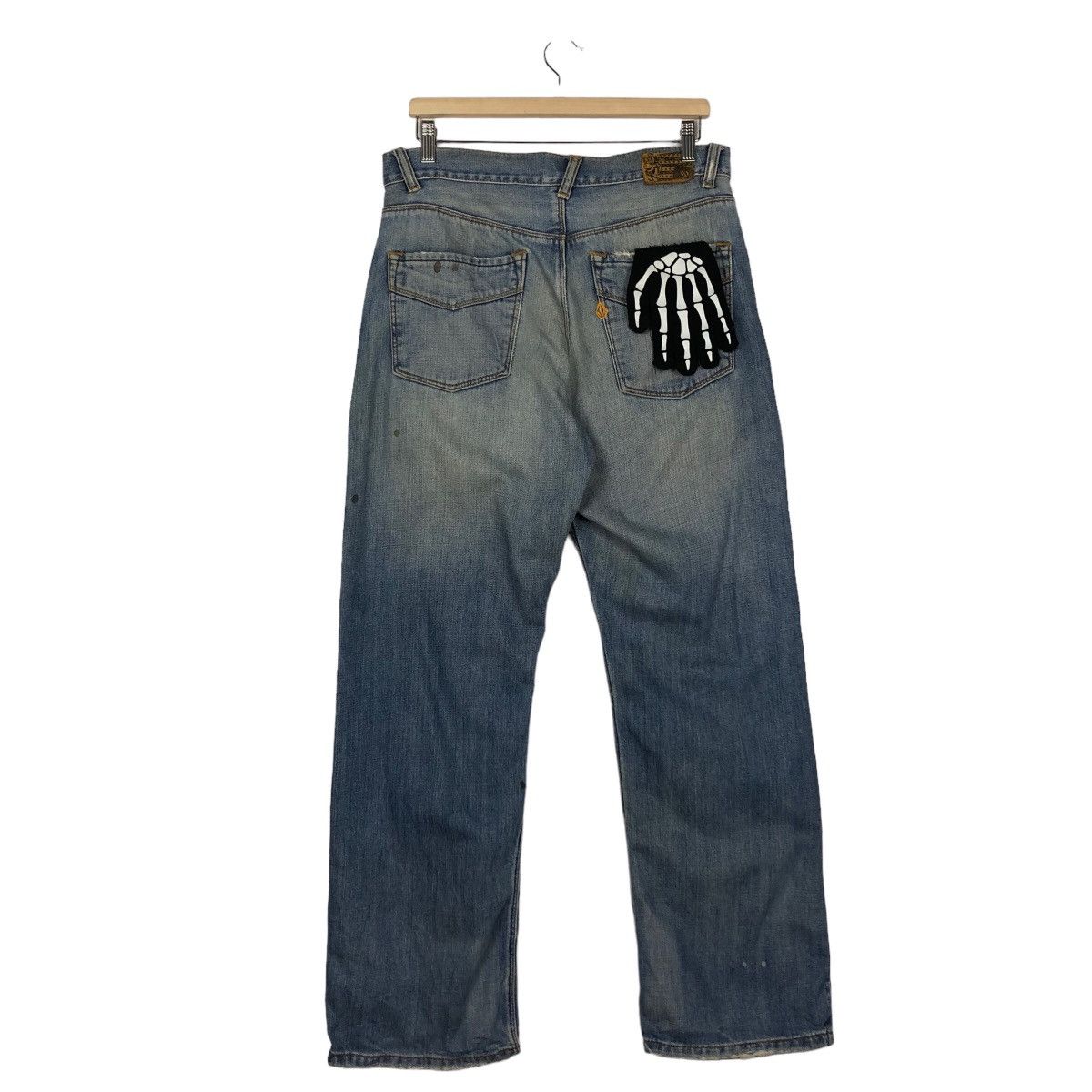 Volcom 🔥Distressed Denim Jeans Volcom Japan Rare Design Size US 34 / EU 50 - 7 Thumbnail
