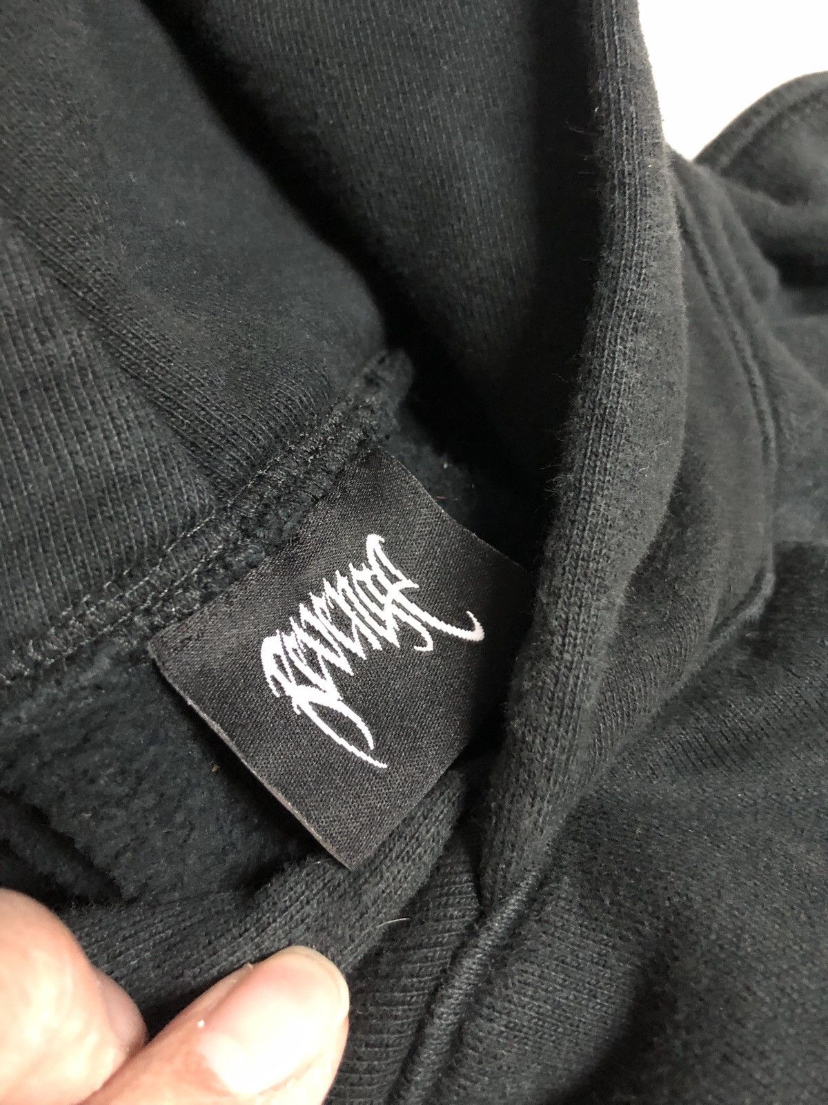 999 Club × Revenge Revenge medium embroidered hoodie - black xxx Size US M / EU 48-50 / 2 - 7 Thumbnail