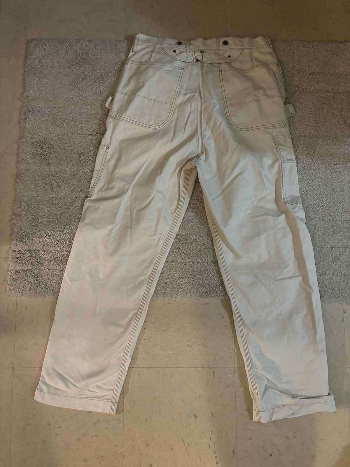 Kapital KAPITAL Lumber Tapered Embroidered Canvas Trousers white Size US 30 / EU 46 - 11 Thumbnail