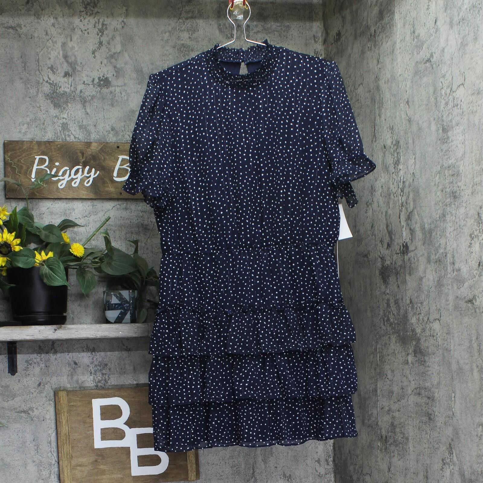 Other Nwt Crystal Doll Sleeve Babydoll Dress Navy Blue / White Xl Size XL / US 12-14 / IT 48-50 - 1 Thumbnail