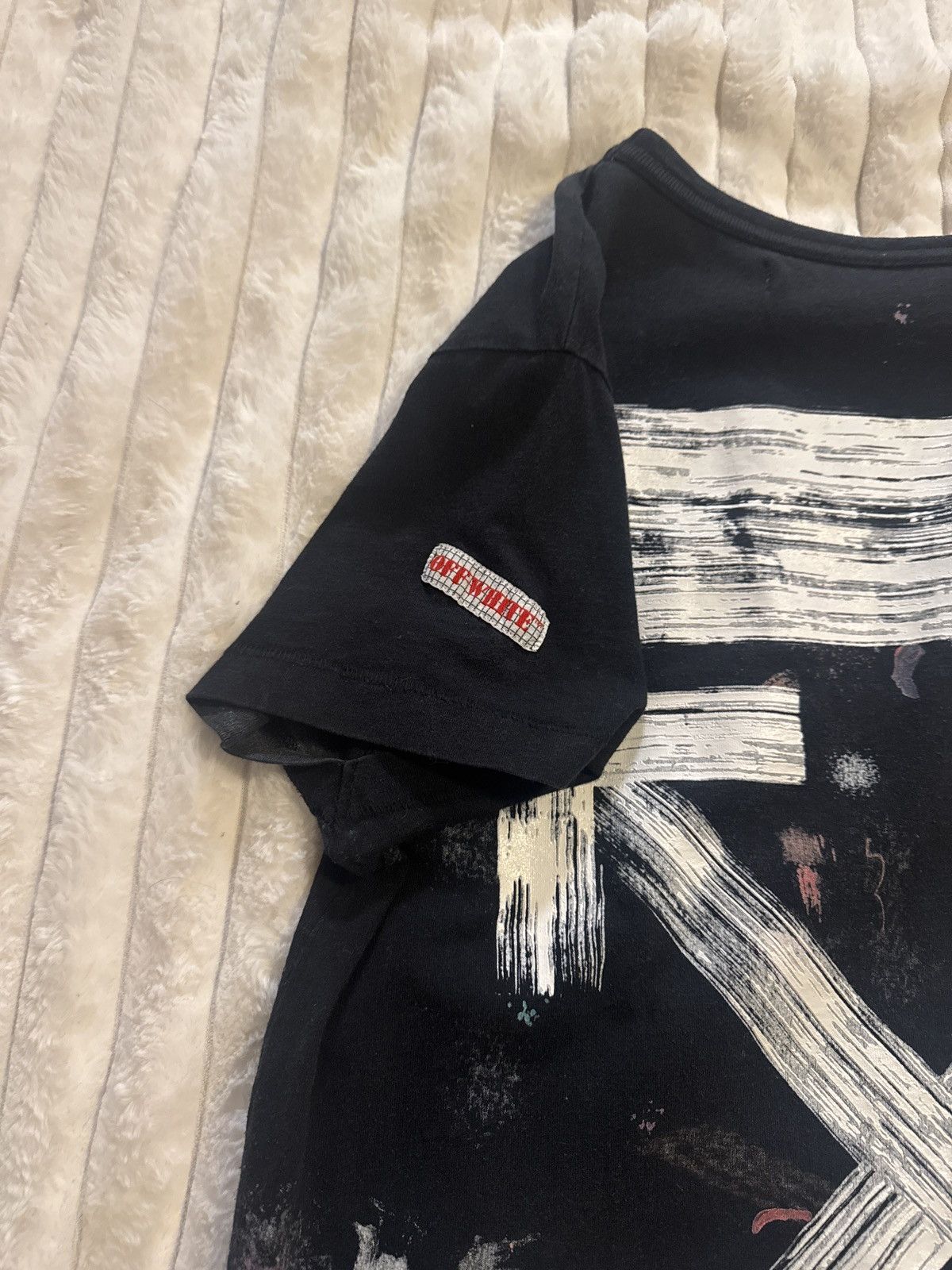 Off-White Off-White splatter Tee (Blue) Size US XS / EU 42 / 0 - 5 Thumbnail