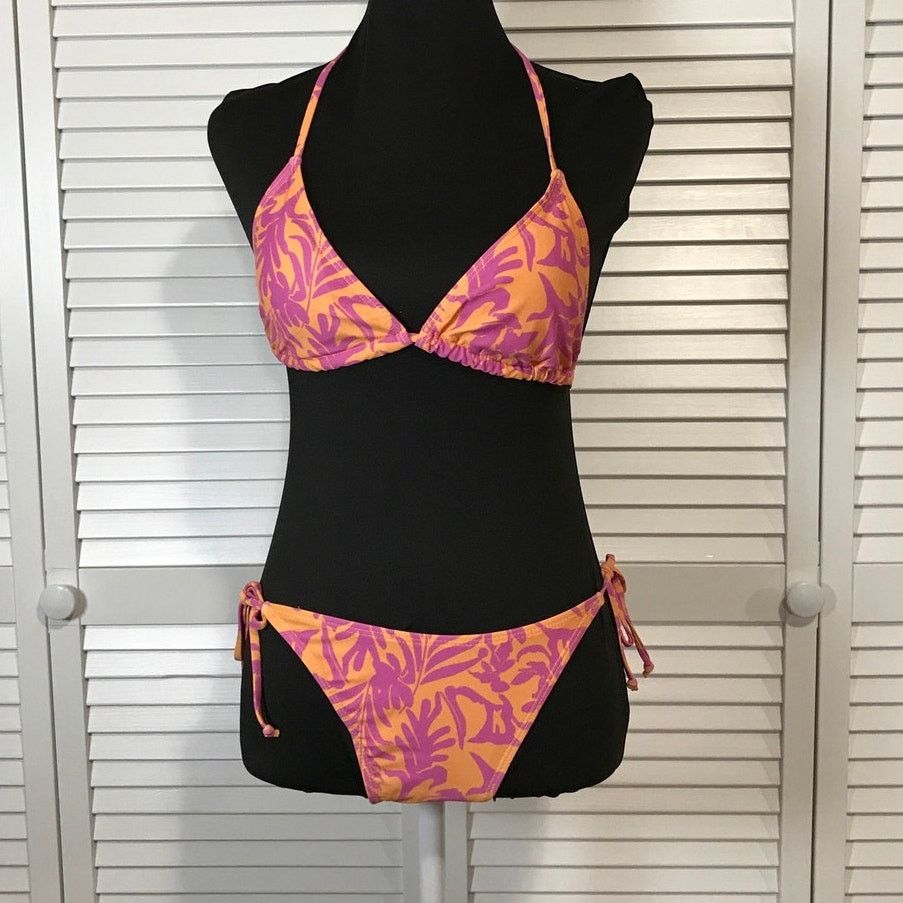 Other NWT Halter Triangle Top String Bikini Bottom Sarong S Size S / US 4 / IT 40 - 4 Thumbnail