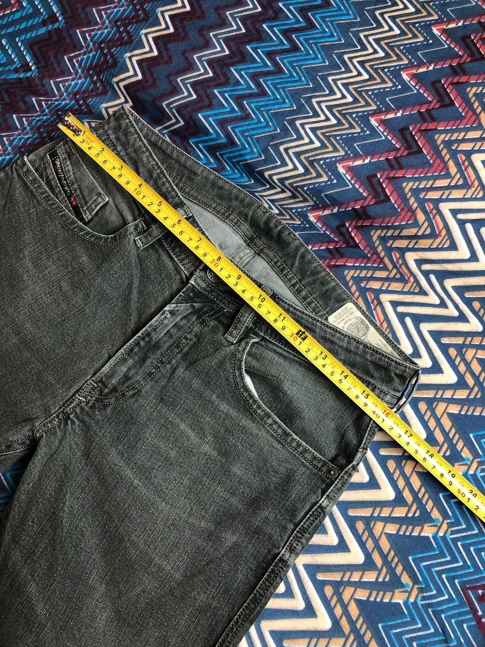 Diesel × Vintage Vintage Y2K Diesel THOMMRE-SP denim faded stretwear style Size US 32 / EU 48 - 13 Thumbnail