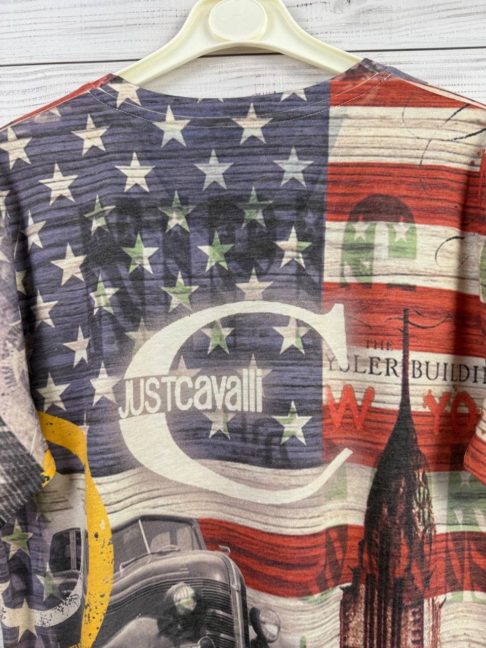 Just Cavalli Just Cavalli Vintage USA Overprint Tee Size US M / EU 48-50 / 2 - 8 Thumbnail
