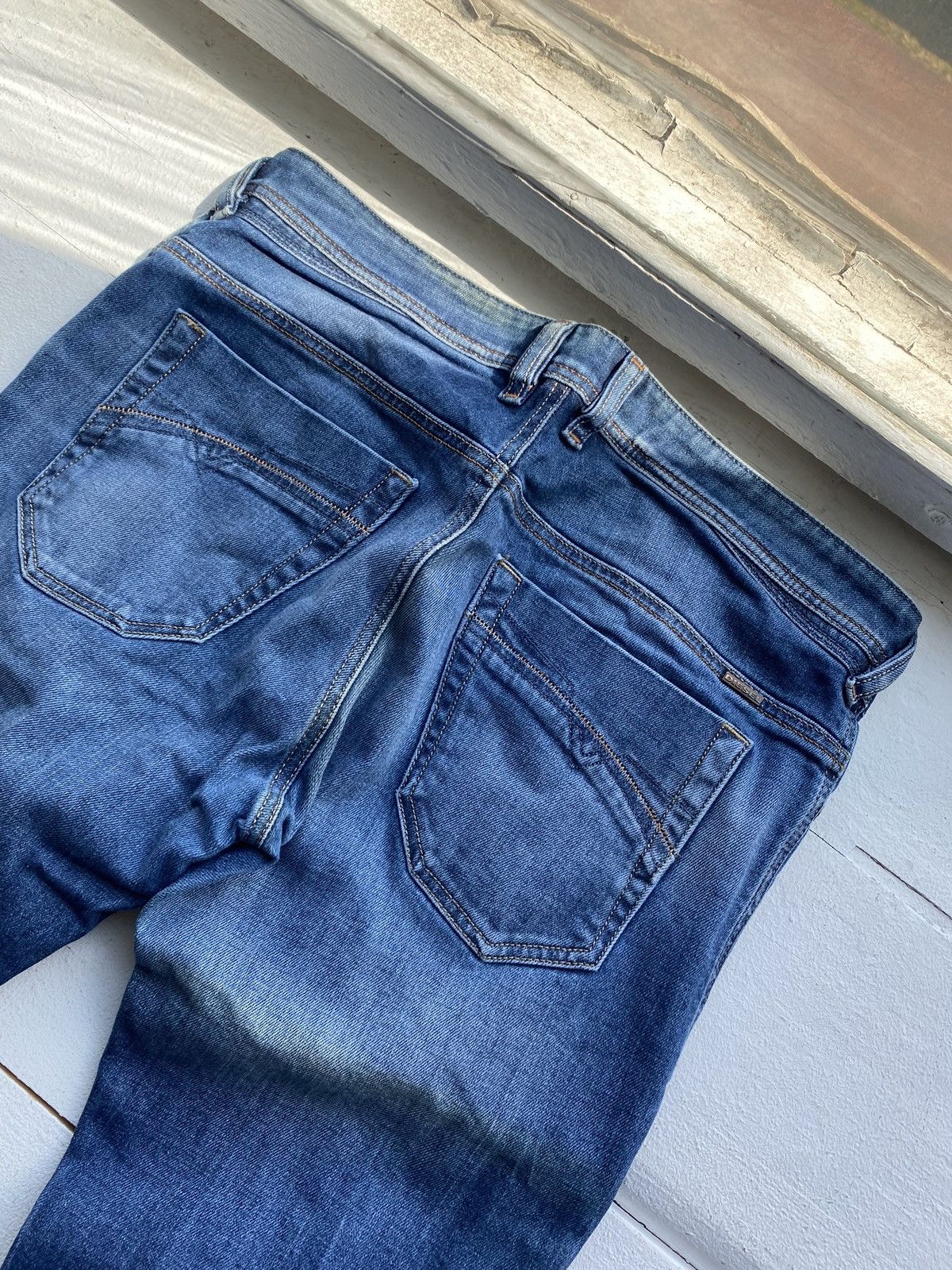 Diesel × Vintage 🔥Punk Opium Diesel Blue Mens Jeans 32 regular slim tapered Size US 32 / EU 48 - 8 Thumbnail