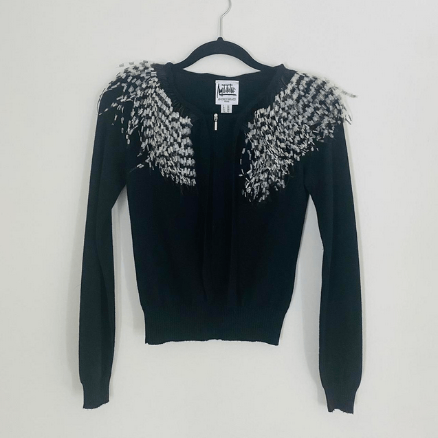 Other Ostrich Feather Cardigan Angelo Tarlazzi Size S / US 4 / IT 40 - 1 Thumbnail