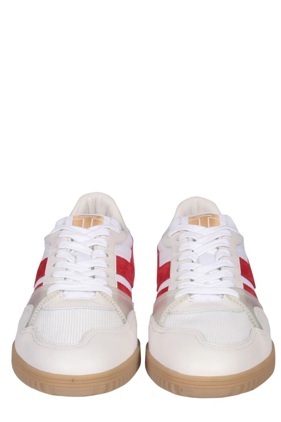 Tom Ford o1y0425 Low-Top Sneakers in White/Red Size US 10.5 / EU 43-44 - 2 Thumbnail