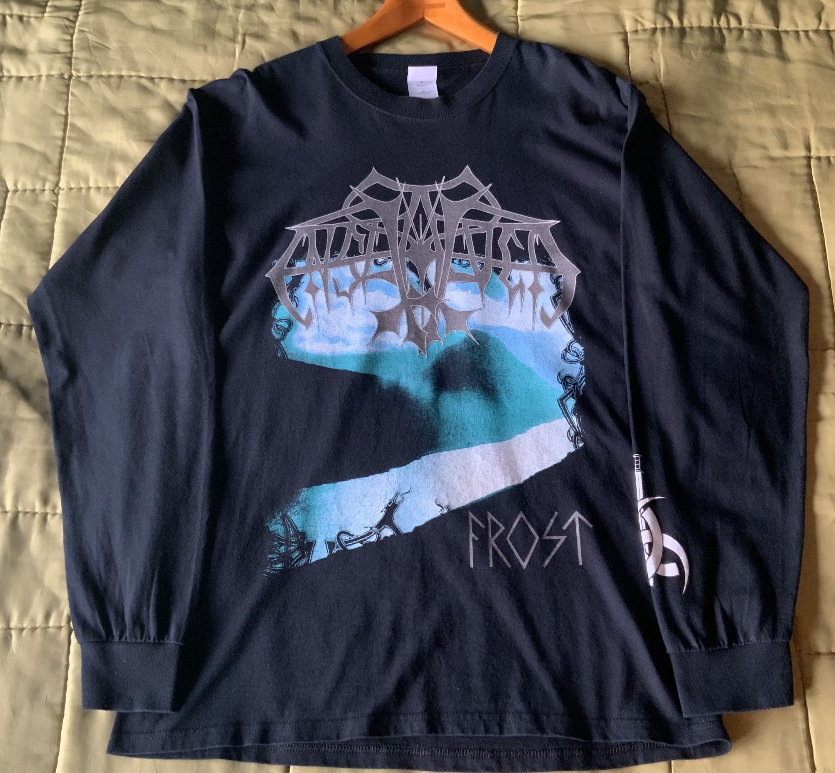 Rare 2005 Enslaved Frost longsleeve shirt Black Metal