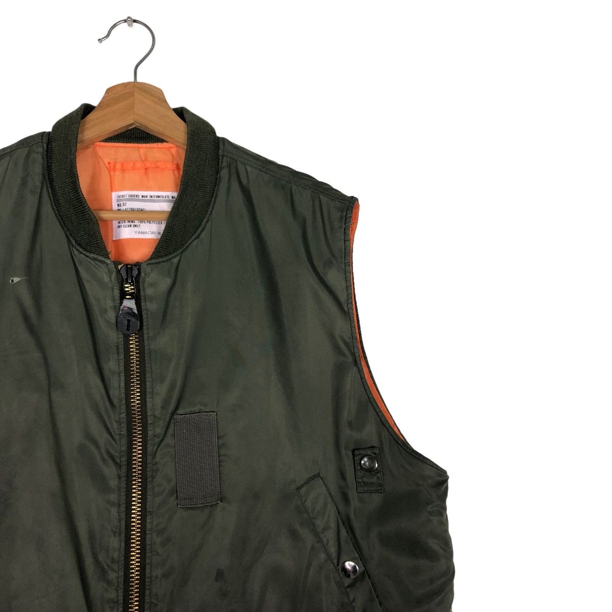 Japanese Brand 🔥Vintage Bomber Vest Jacket Ma-1 Military Buzz Ricksons Size US L / EU 52-54 / 3 - 6 Thumbnail