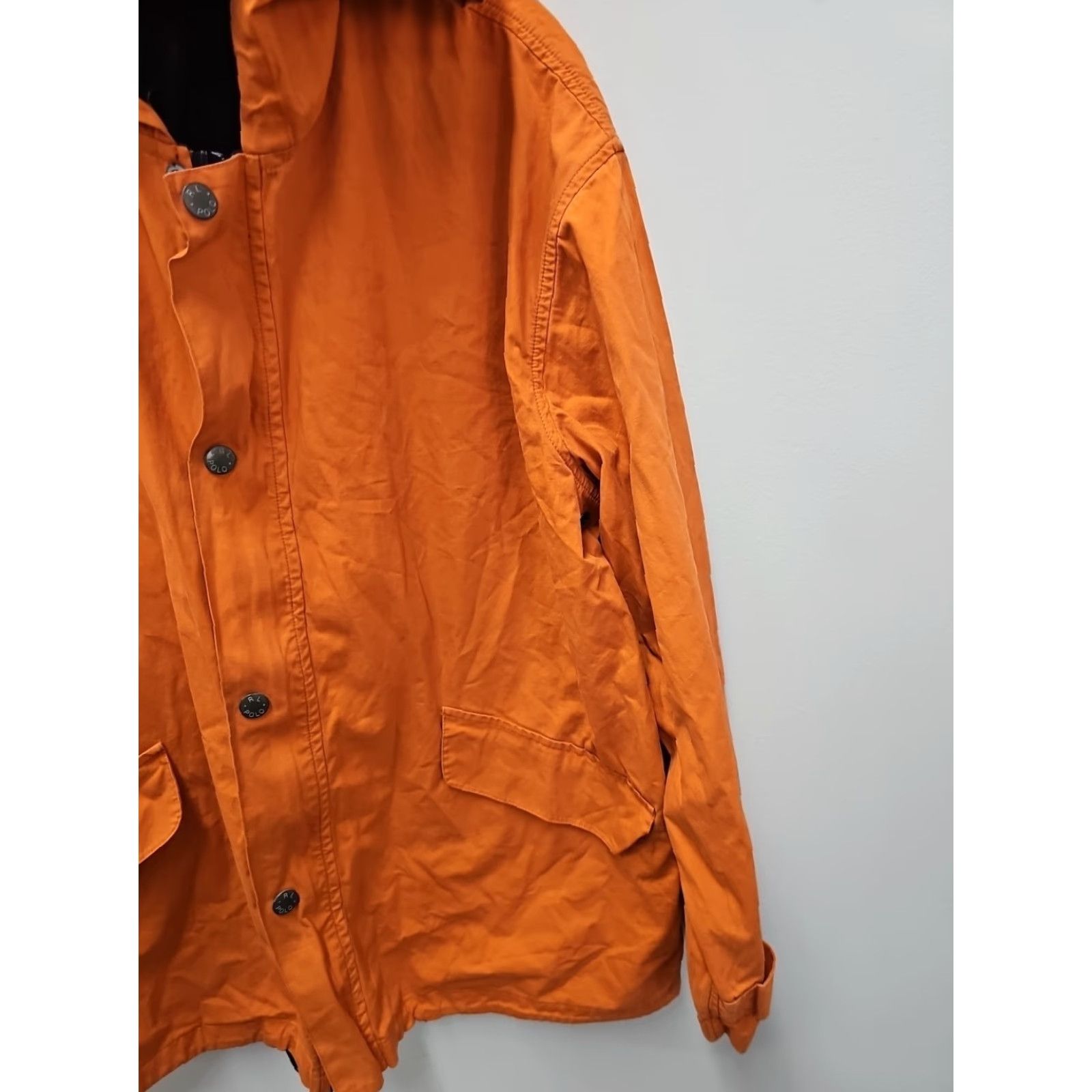 Polo Ralph Lauren Vtg Polo Ralph Lauren Parka Jacket Men's Sz L Orange Hooded Full Zip Solid Vintage Style Casual Winter Outdoor Classic 90s Mens Size US L / EU 52-54 / 3 - 4 Thumbnail