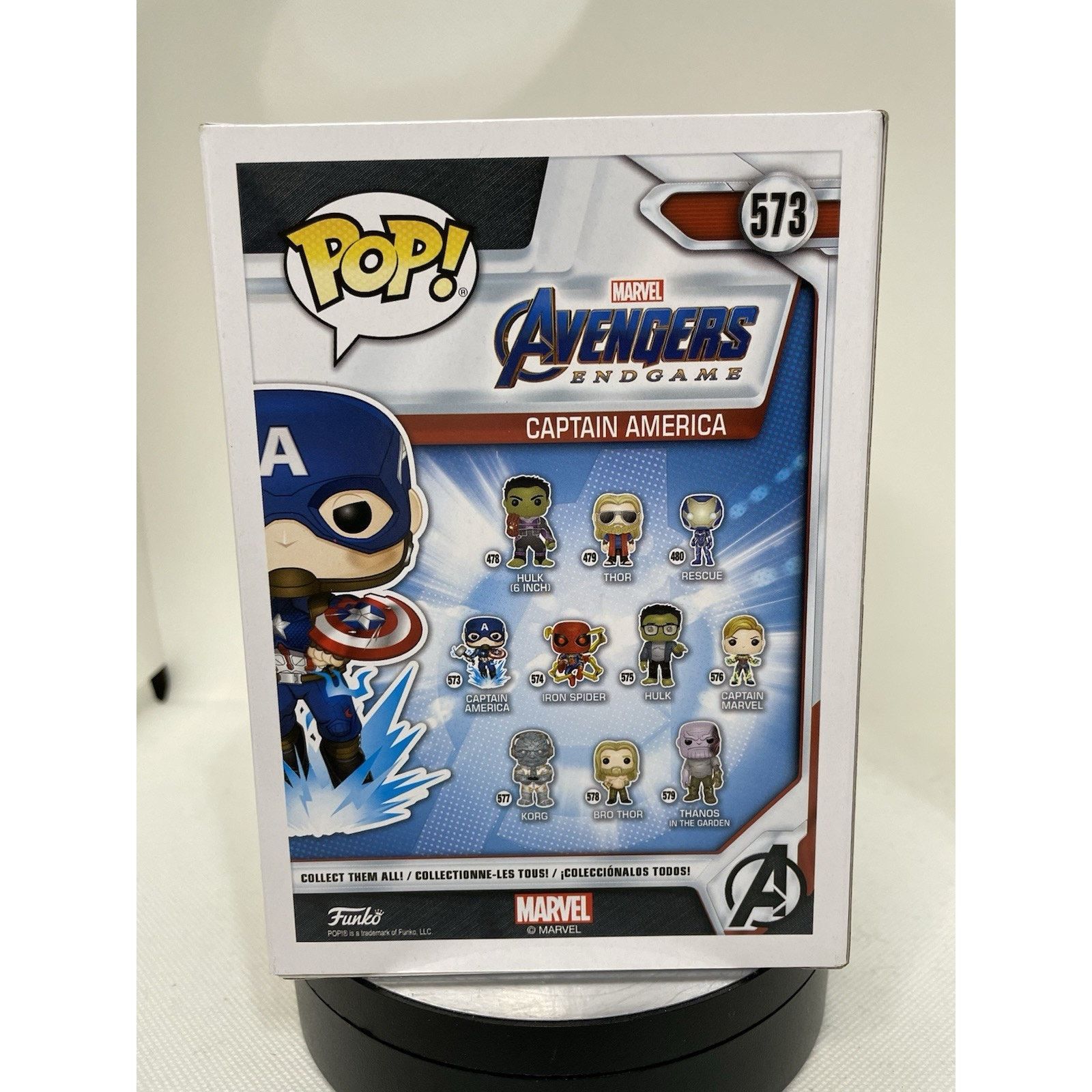 Marvel Comics Funko Pop! Captain America #573 Avengers Endgame Size ONE SIZE - 5 Thumbnail