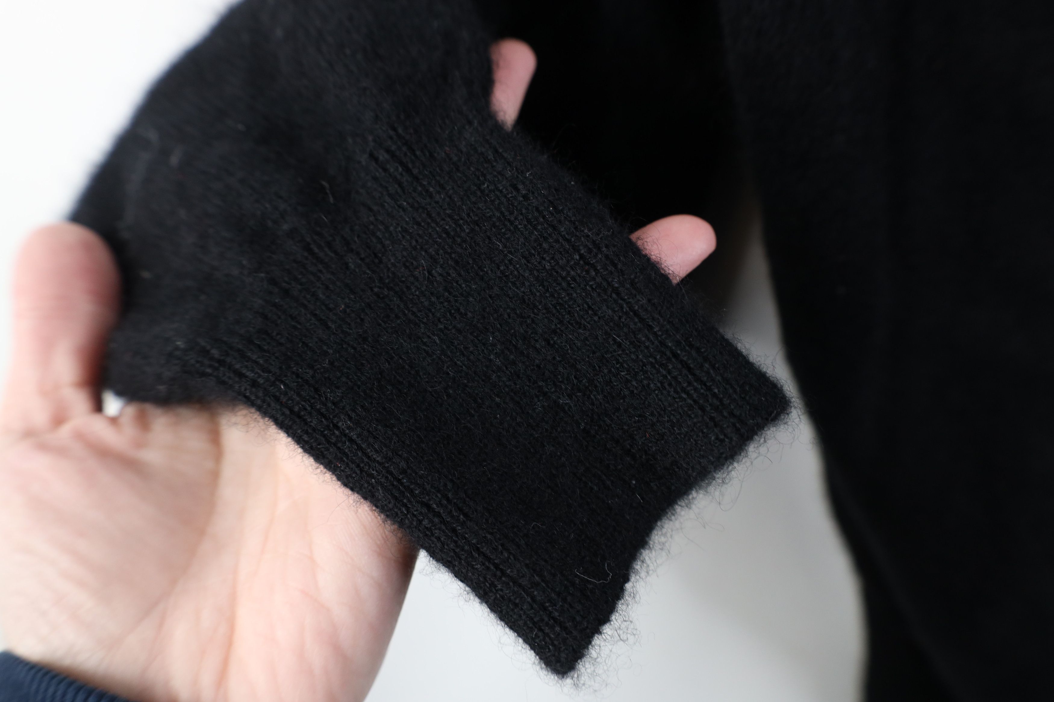 Vintage Vintage 90s Streetwear 2 Ply Cashmere Knit Sweater Black Size US XL / EU 56 / 4 - 5 Thumbnail