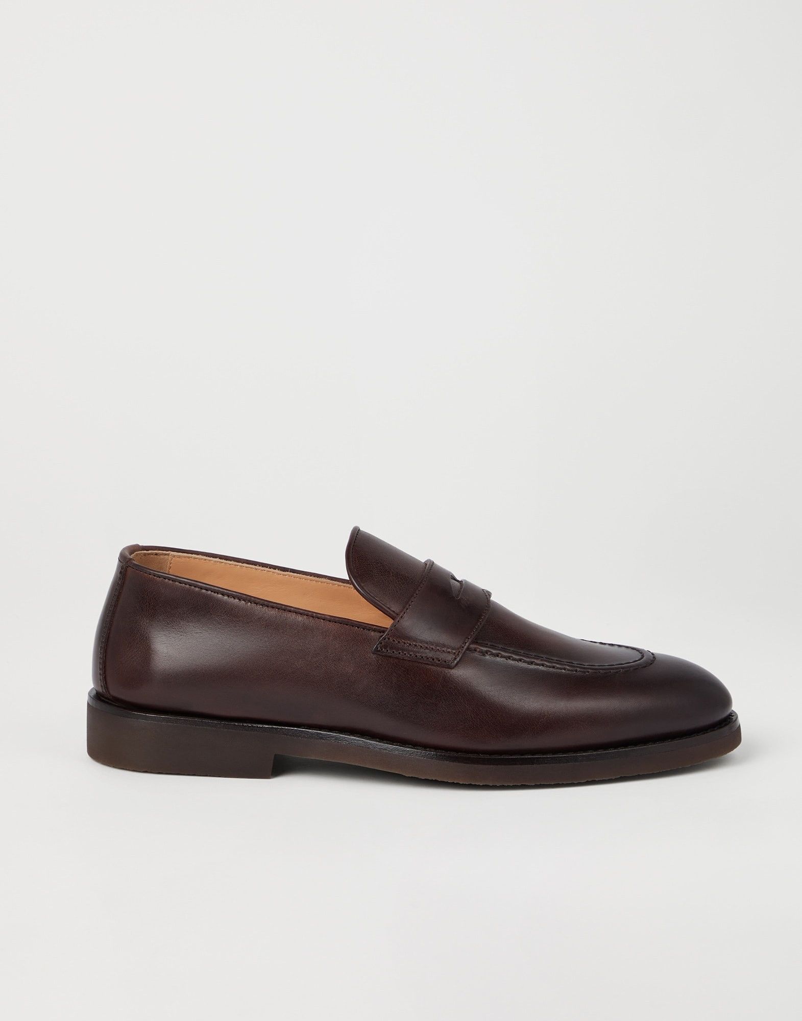 Brunello Cucinelli o1w1db10125 Loafers in Dark Brown Size US 11 / EU 44 - 1 Thumbnail