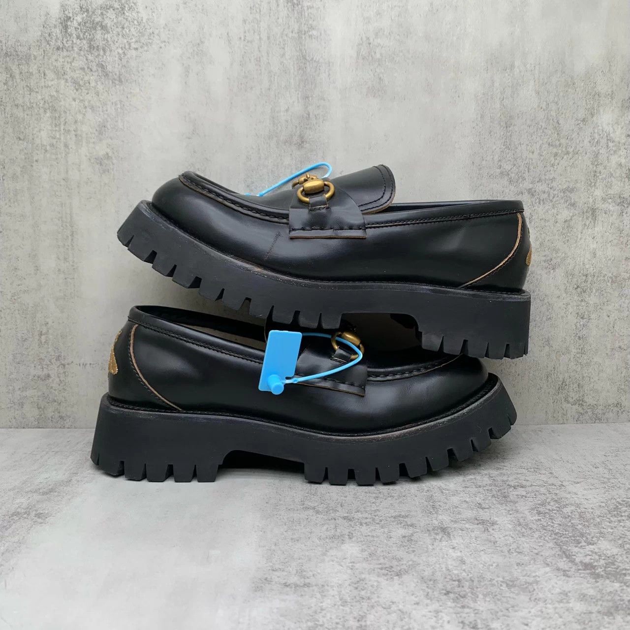 Gucci Gucci Black Horsebit Bee Platform Loafer 38 98 New Size US 7 / IT 37 - 2 Thumbnail