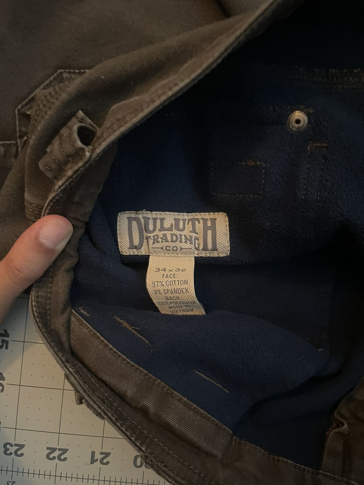 Duluth Trading Company Lined jeans very cozy Size US 34 / EU 50 - 3 Thumbnail