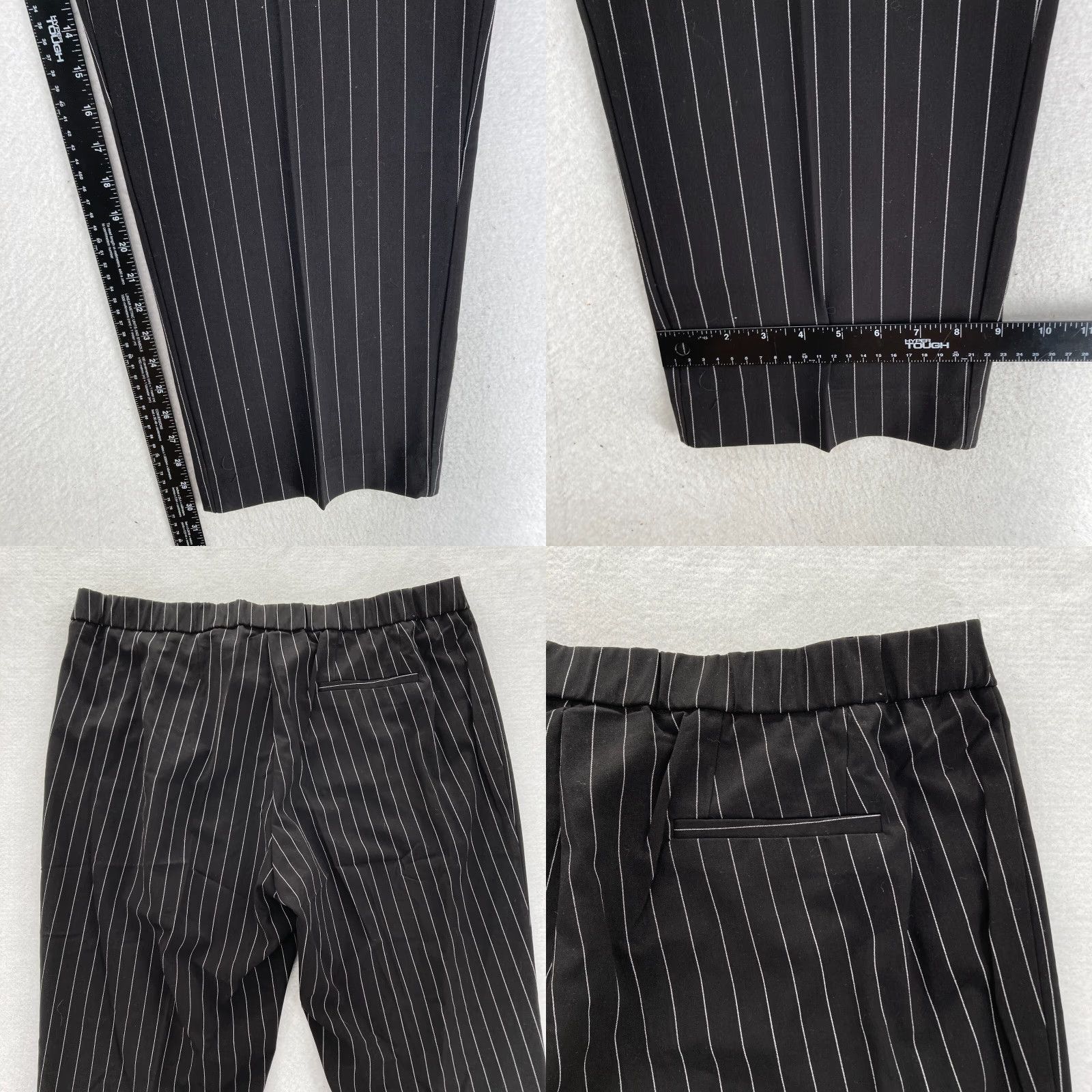 Vintage Catherines Right Fit Pants Women's Plus 22W Striped Black NWOT United States Centered Pattern: Striped Dress Pants Mens Womens Size 40" / US 18 - 8 Thumbnail