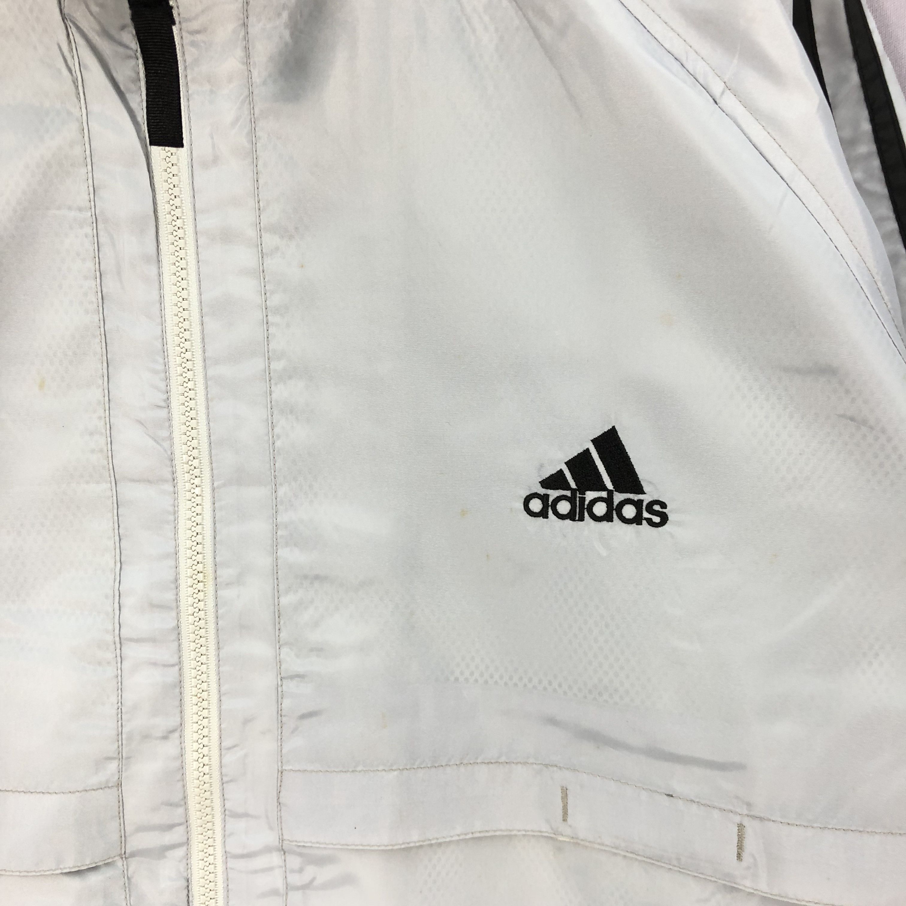 Adidas × Vintage Vintage Adidas Windbreaker Jacket Dirty Adidas Nylon Jackets Size US L / EU 52-54 / 3 - 2 Thumbnail