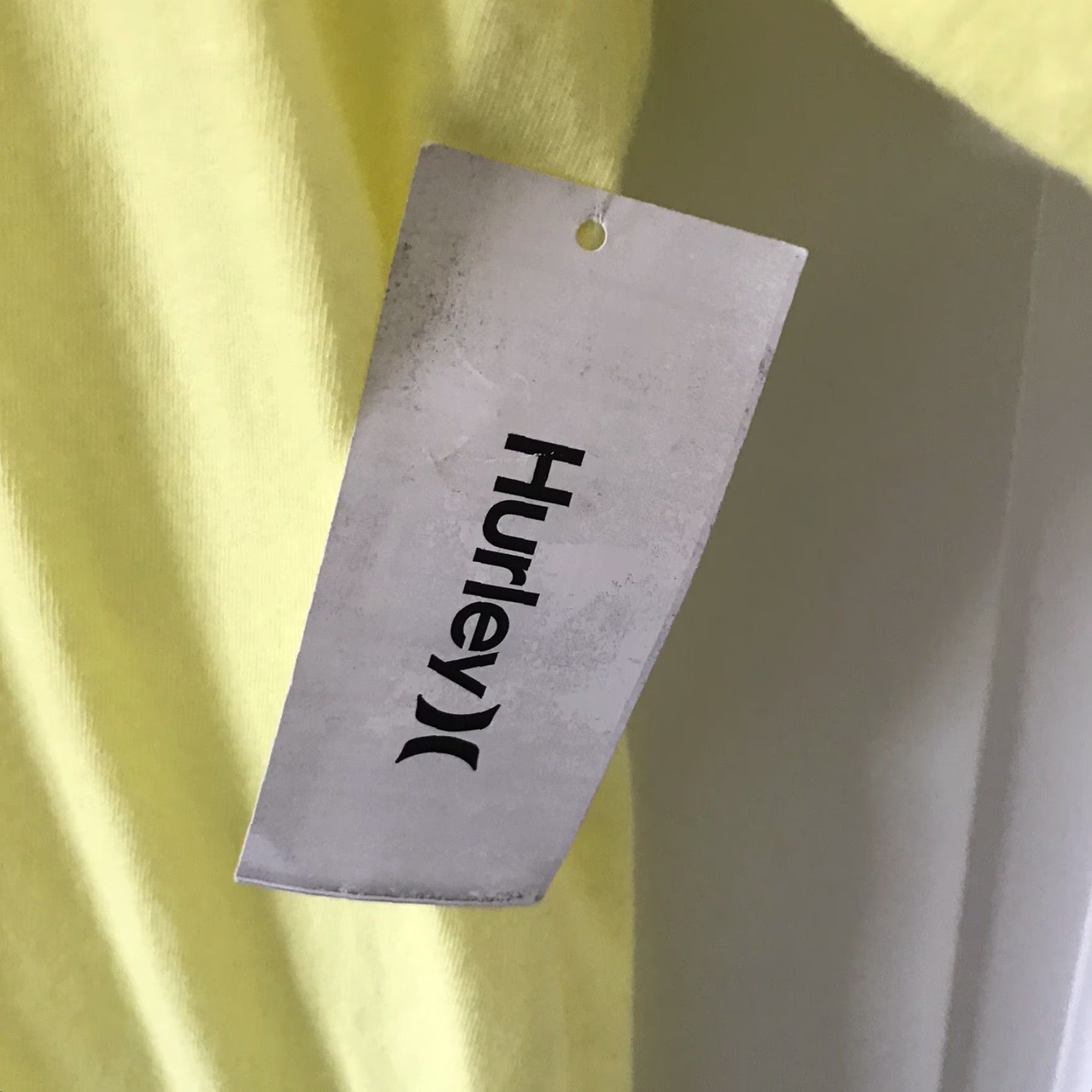 Hurley Hurley Tee Mens Large Fastlane Everyday Wash T-Shirt Yellow 100% Cotton Size US L / EU 52-54 / 3 - 4 Thumbnail