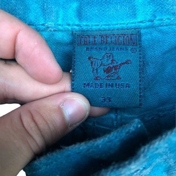 VINTAGE True Religion Jeans Size 33 RICKY Dyed RARE
