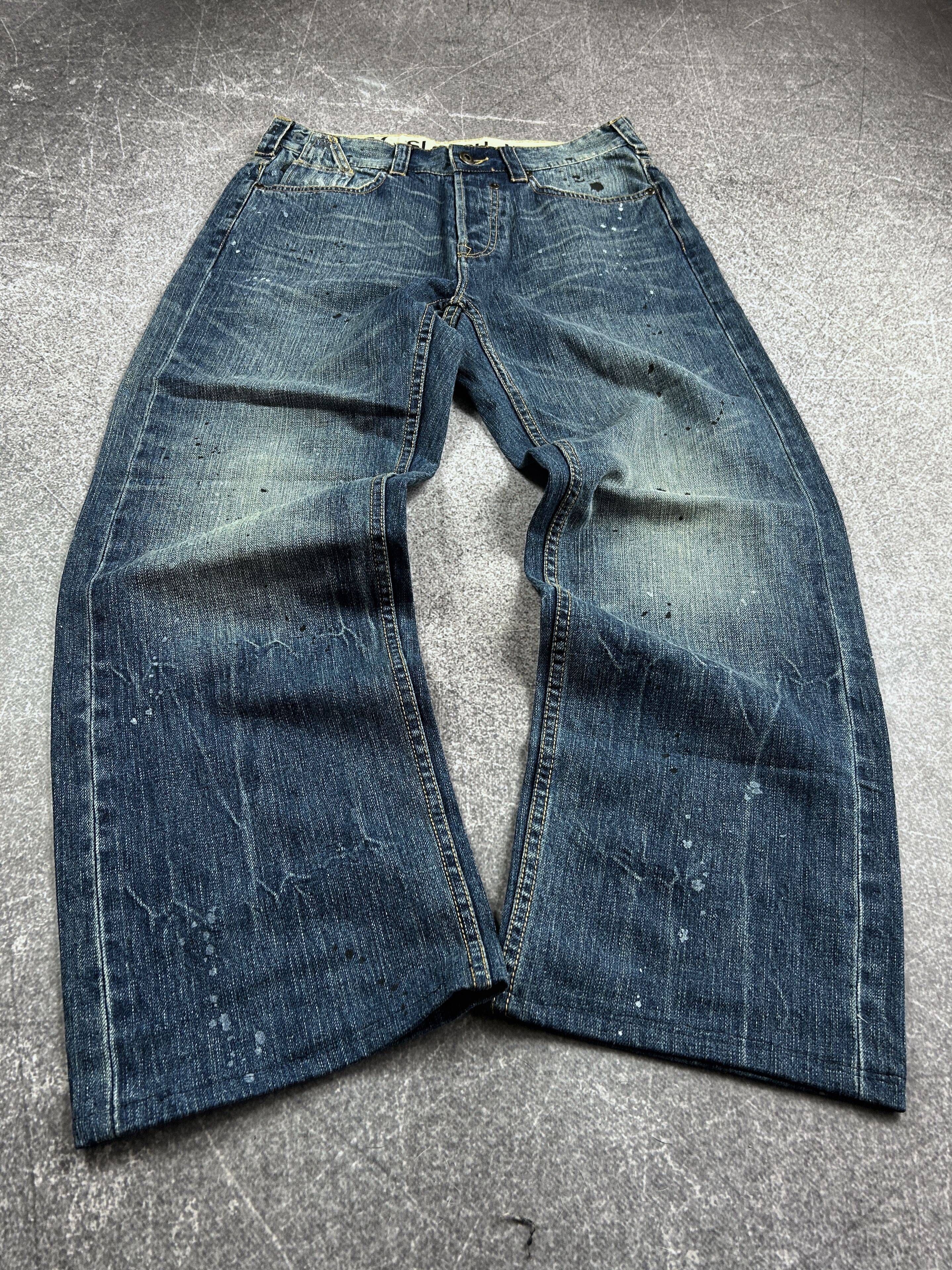 Designer VTG Balenciaga Rick Owens Style Washed Jeans 90s Y2K Size US 30 / EU 46 - 2 Thumbnail