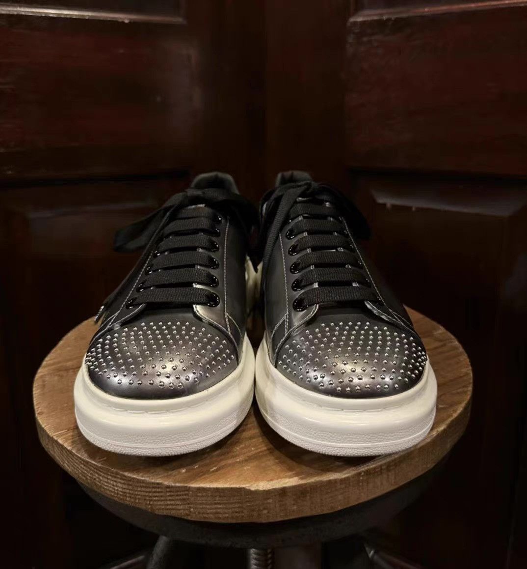 Alexander McQueen Alexander McQueen 16SS Mirror‑Studded White Sneakers Ｑ25 Size US 8 / EU 41 - 1 Thumbnail