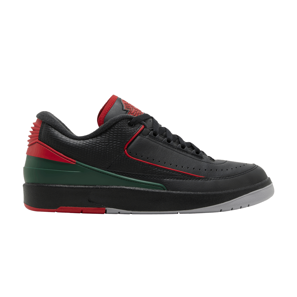 image of Air Jordan 2 Retro Low Christmas Shoes in Black, Men's (Size 12)