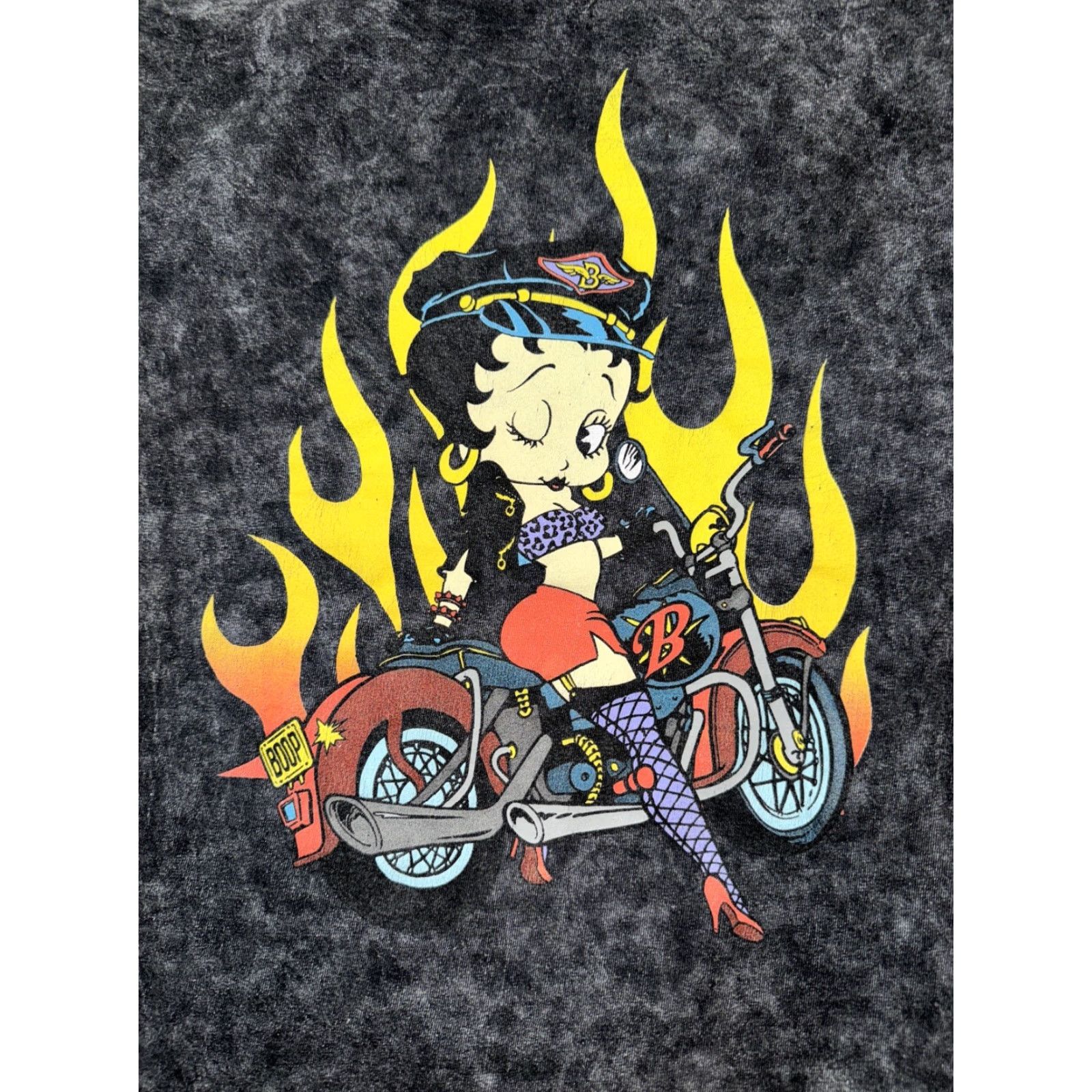 Vintage VINTAGE Harley Betty Boop T-Shirt Black M Mens Shirt 19x25 Size US M / EU 48-50 / 2 - 2 Thumbnail
