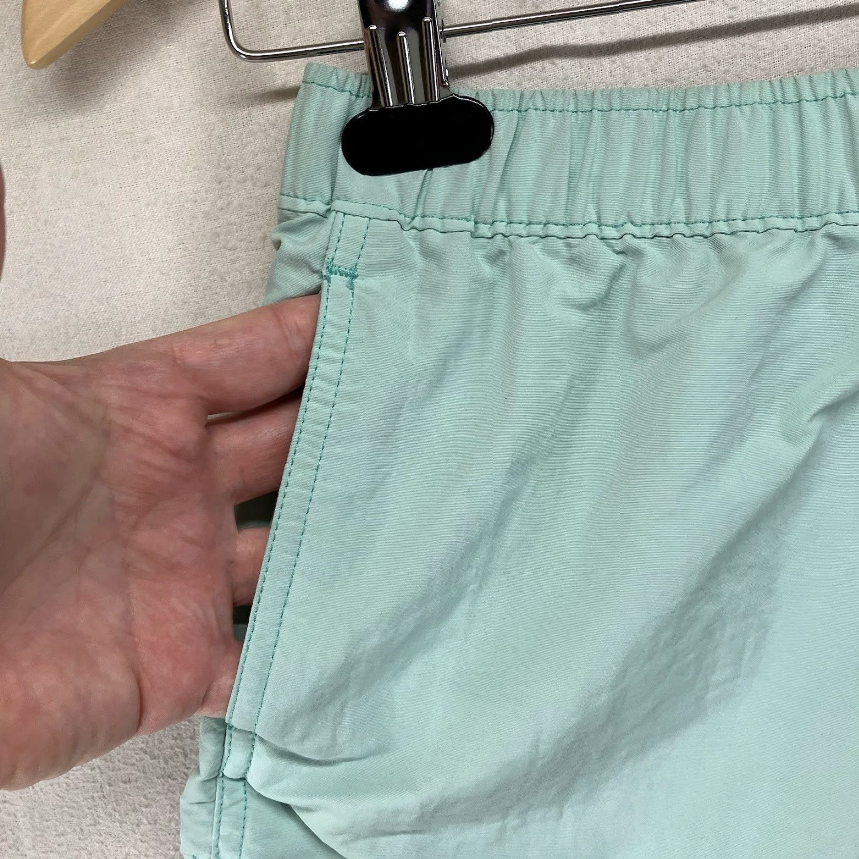Patagonia Patagonia Women's Baggies Shorts 27x1.5 XS Light Icy Blue 438696 Recycled Nylon Size 26" / US 2 / IT 38 - 5 Thumbnail