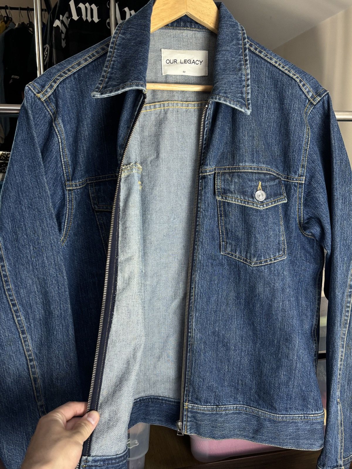 Our Legacy Our Legacy Vintage Zip Up Denim Jacket Size US M / EU 48-50 / 2 - 4 Thumbnail