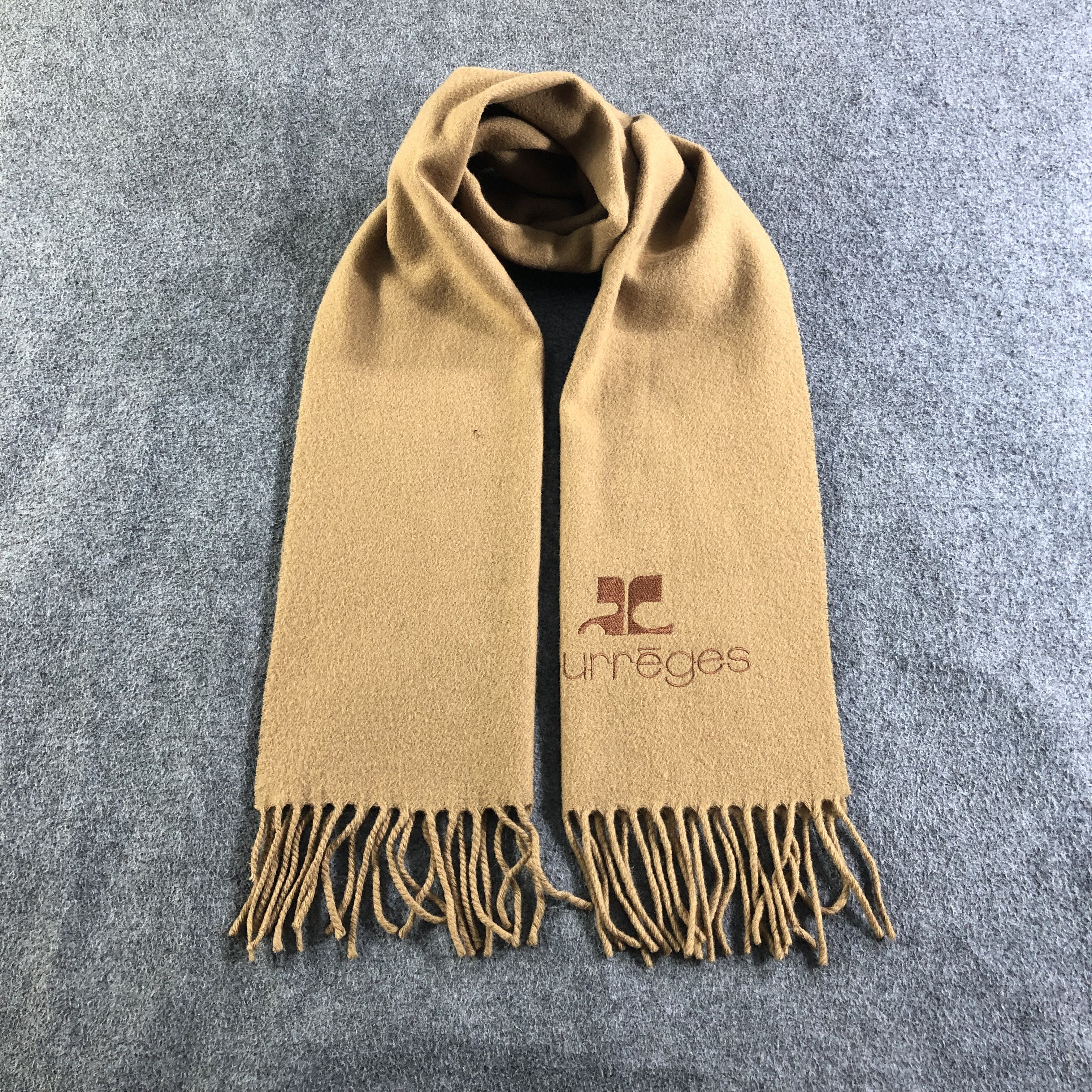 Courreges Courreges Plain Wool Scarf Muffler Neckwear V2187 Size ONE SIZE - 1 Thumbnail