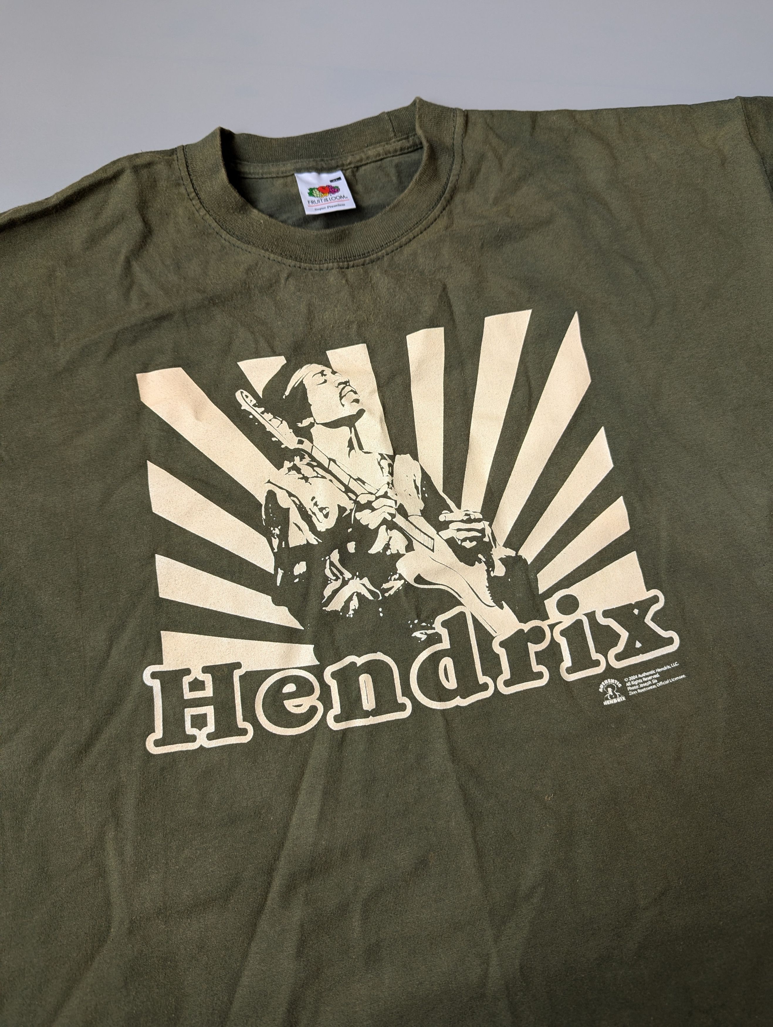 Band Tees × Vintage Vintage 2004 Jimi Hendrix Graphic t shirt Size US XL / EU 56 / 4 - 2 Thumbnail