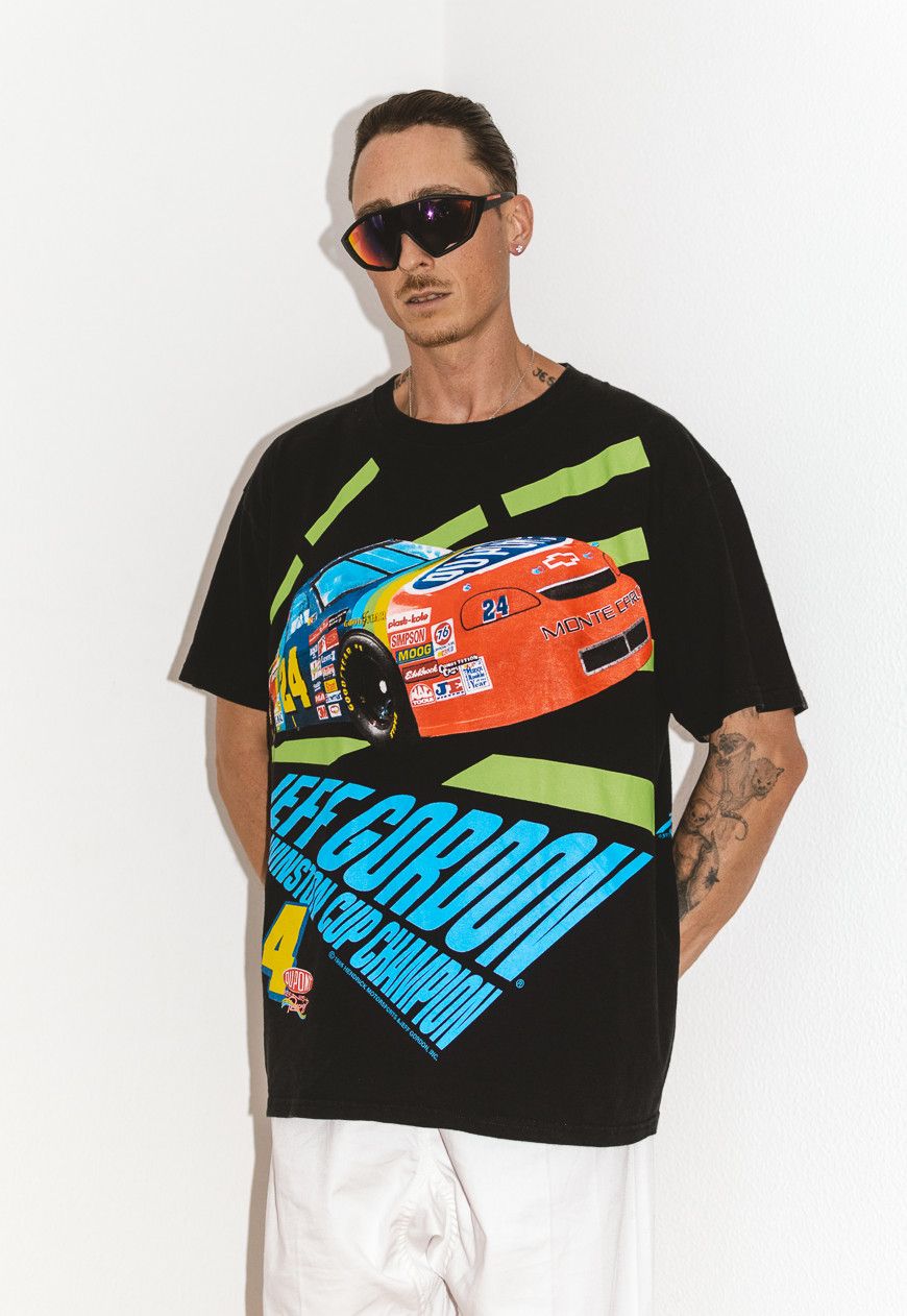 Rap Tees × Vintage 90s Jeff Gordon Nutmeg Racing Graphic Shirt - Racing Tee Size US XXL / EU 58 / 5 - 4 Thumbnail