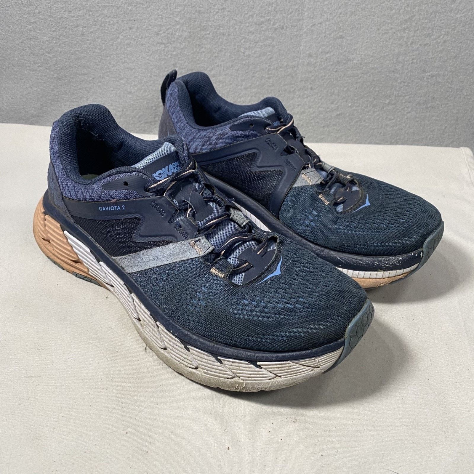 Hoka Hoka One One Gaviota 2 Blue Lace Up Running Shoes Womens 7.5 Size US 7.5 / IT 37.5 - 1 Thumbnail