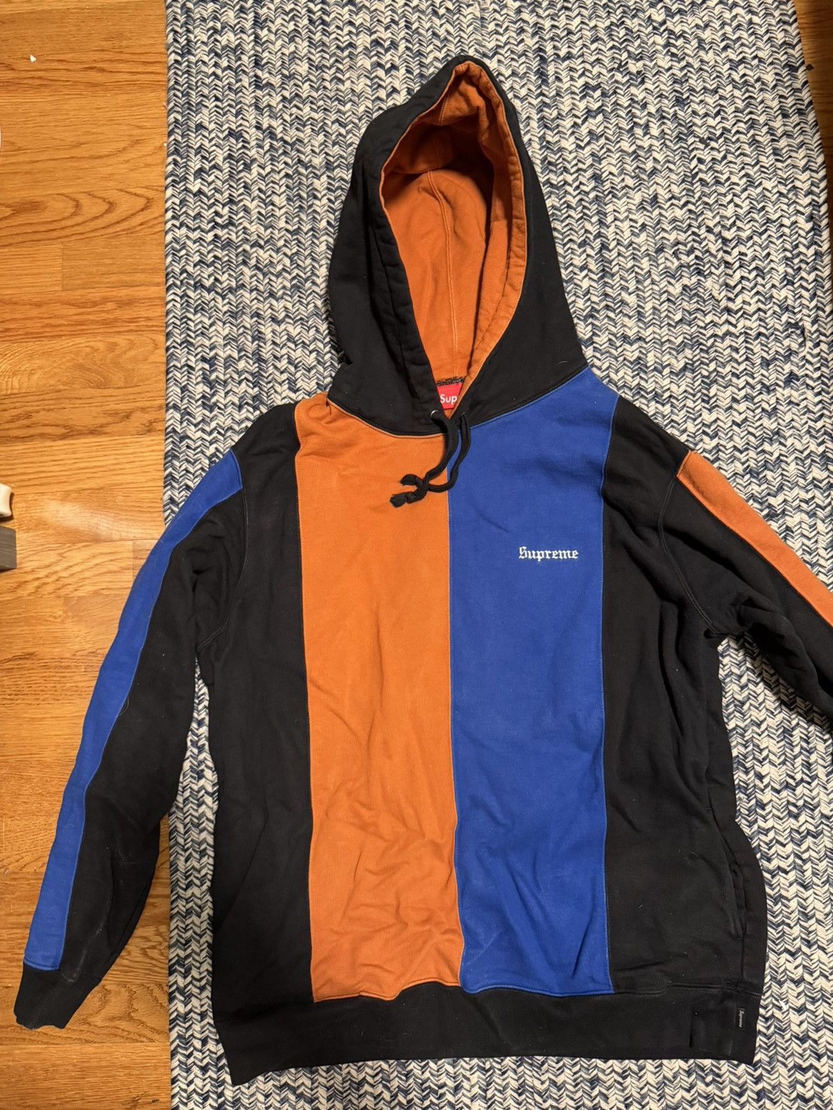 Supreme Supreme Block Stripe Pullover Hoodie – Size Large Size US L / EU 52-54 / 3 - 1 Thumbnail
