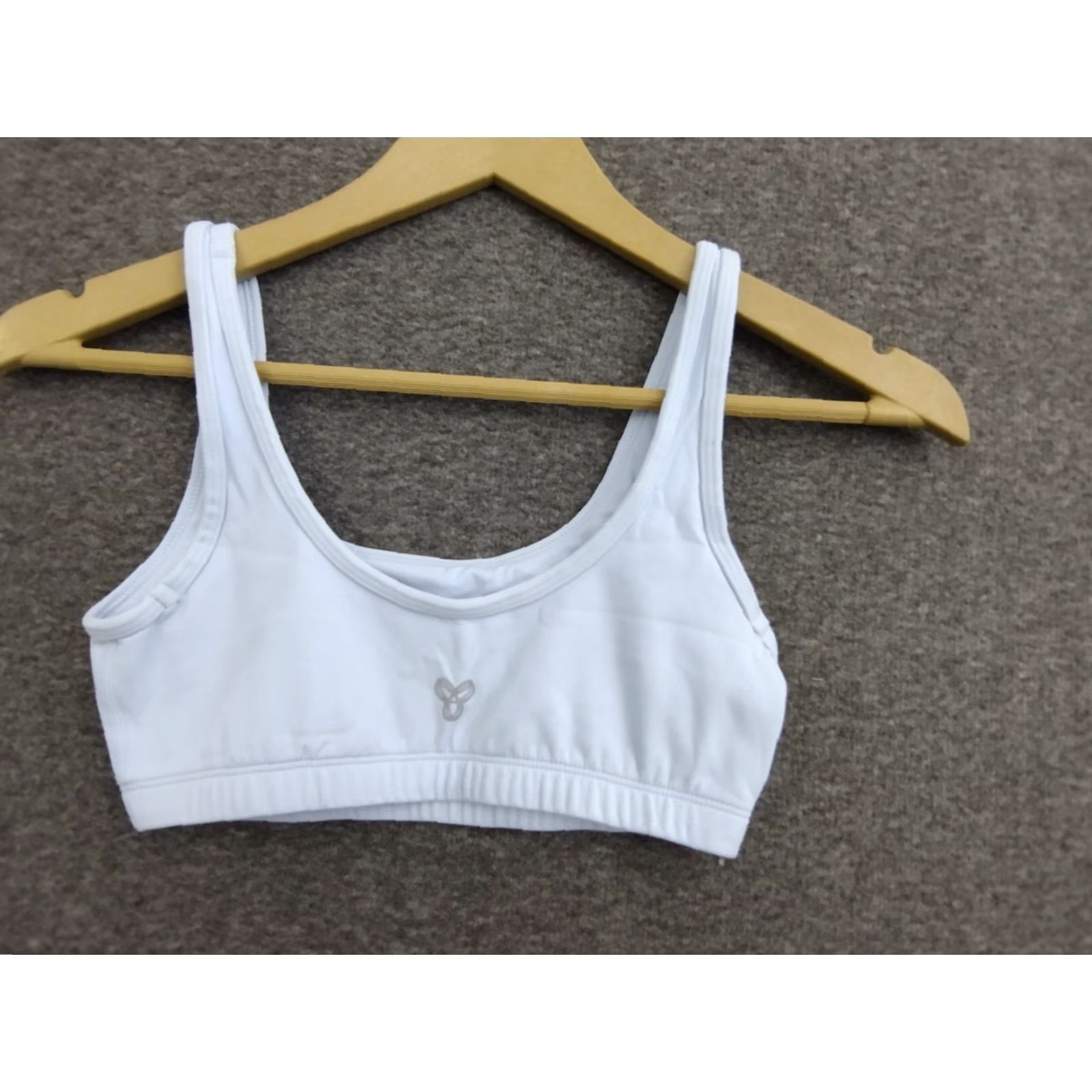 Vintage TnAction Women's Mini Sports Bra Sky Blue XS Sports Bra Women XS Blue Solid 90s Style? Size ONE SIZE - 2 Thumbnail