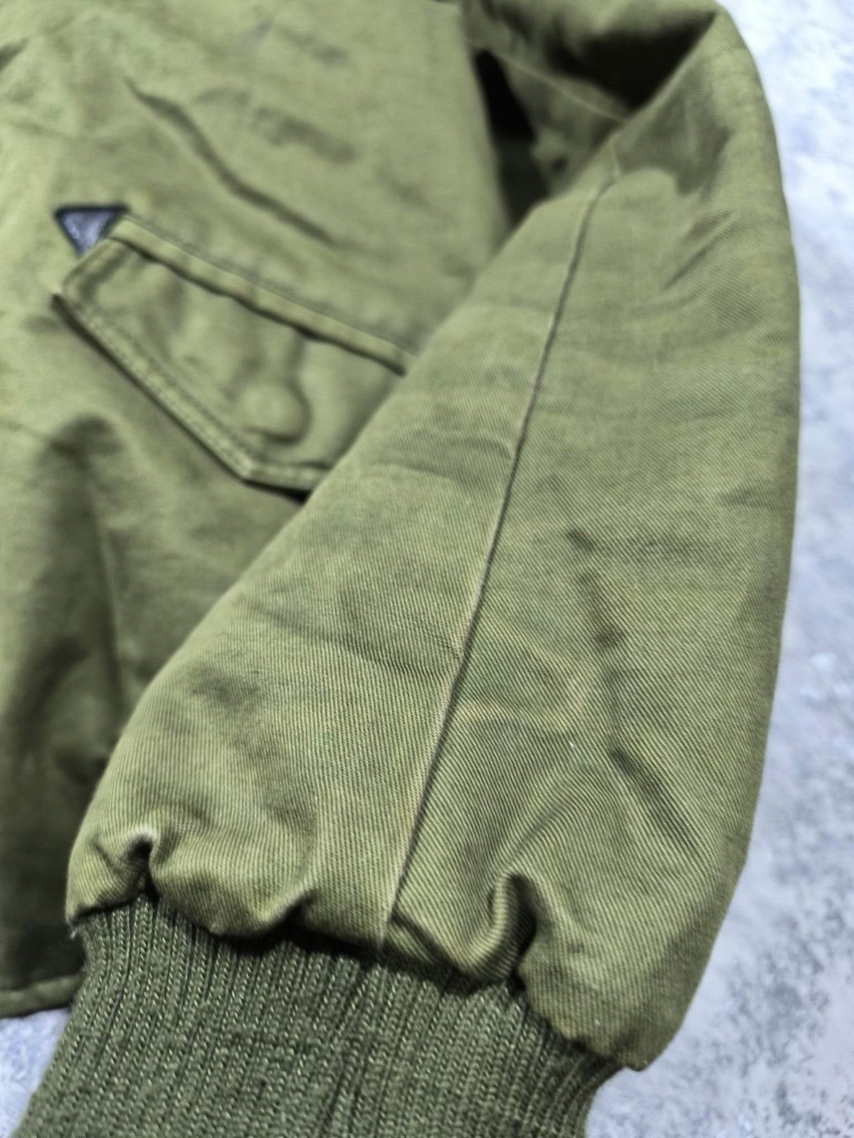 Other Japan Type FauxFur Military Faded Khaki Green Bomber Size S / US 4 / IT 40 - 8 Thumbnail