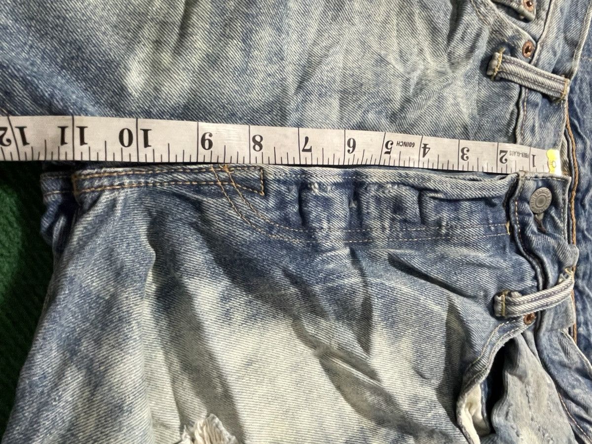 Levi's Levis 501 Distressed Bleached Jeans Size US 33 - 10 Thumbnail