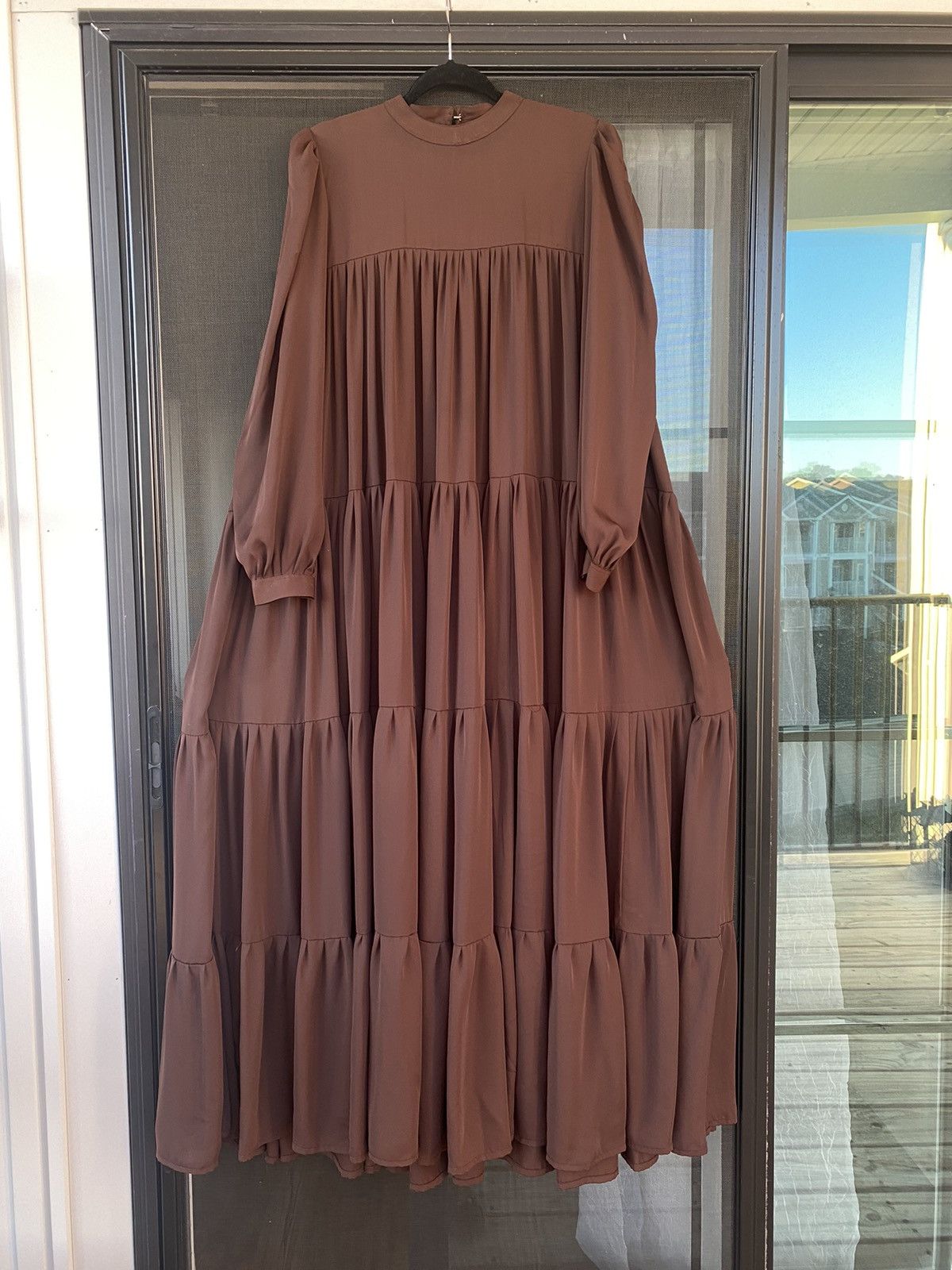 Other Womens Muslim Islamic Tiered Ruffles Abaya Maxi Big Dress Size XL / US 12-14 / IT 48-50 - 2 Thumbnail
