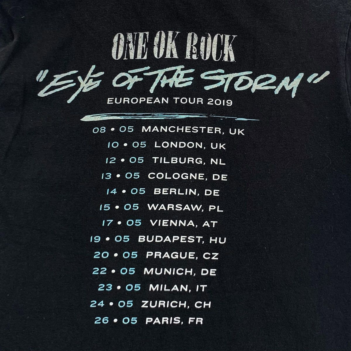 Gildan ONE OK ROCK Japan Band Eye Of The Storm Tour Tee Shirt Size S / US 4 / IT 40 - 5 Thumbnail