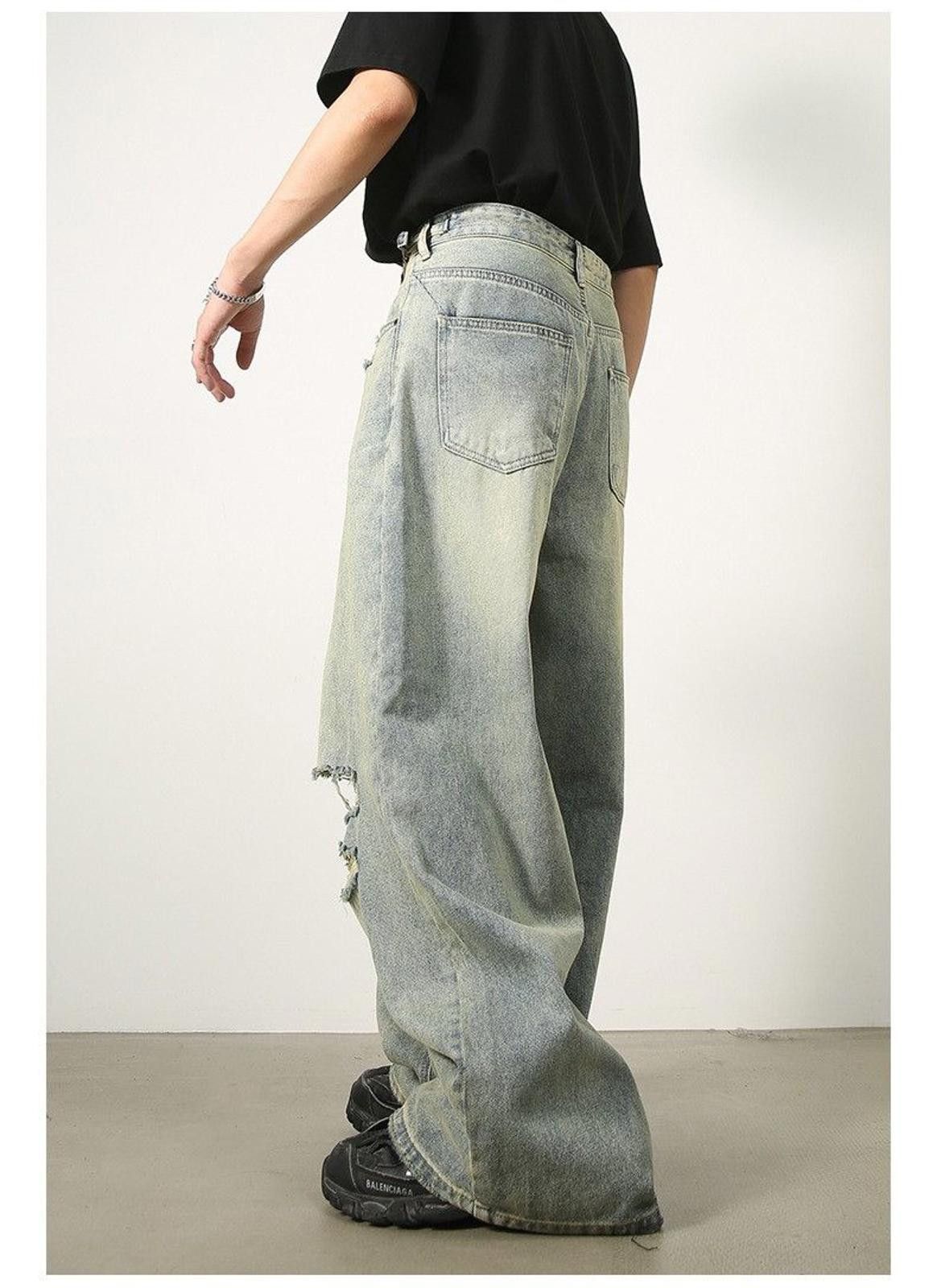 Other Baggy Distressed Denim Jeans Size US 32 / EU 48 - 3 Thumbnail