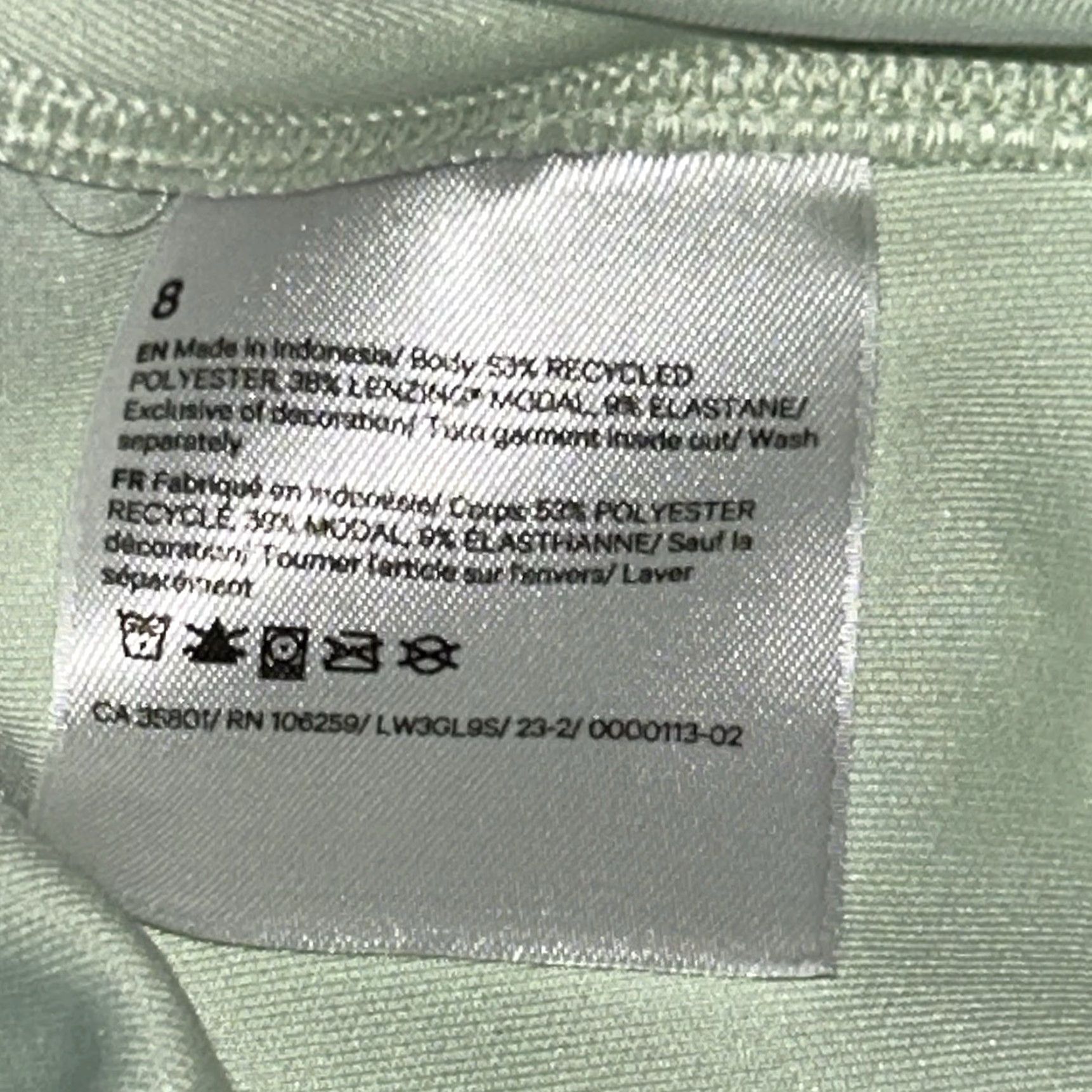 Lululemon Lululemon Perfectly Oversized Cropped Crew Sweatshirt Women’s 8 Green Solid Long Sleeve Pullover Easy Care Logo Athletic Activewear Casual Size M / US 6-8 / IT 42-44 - 7 Thumbnail
