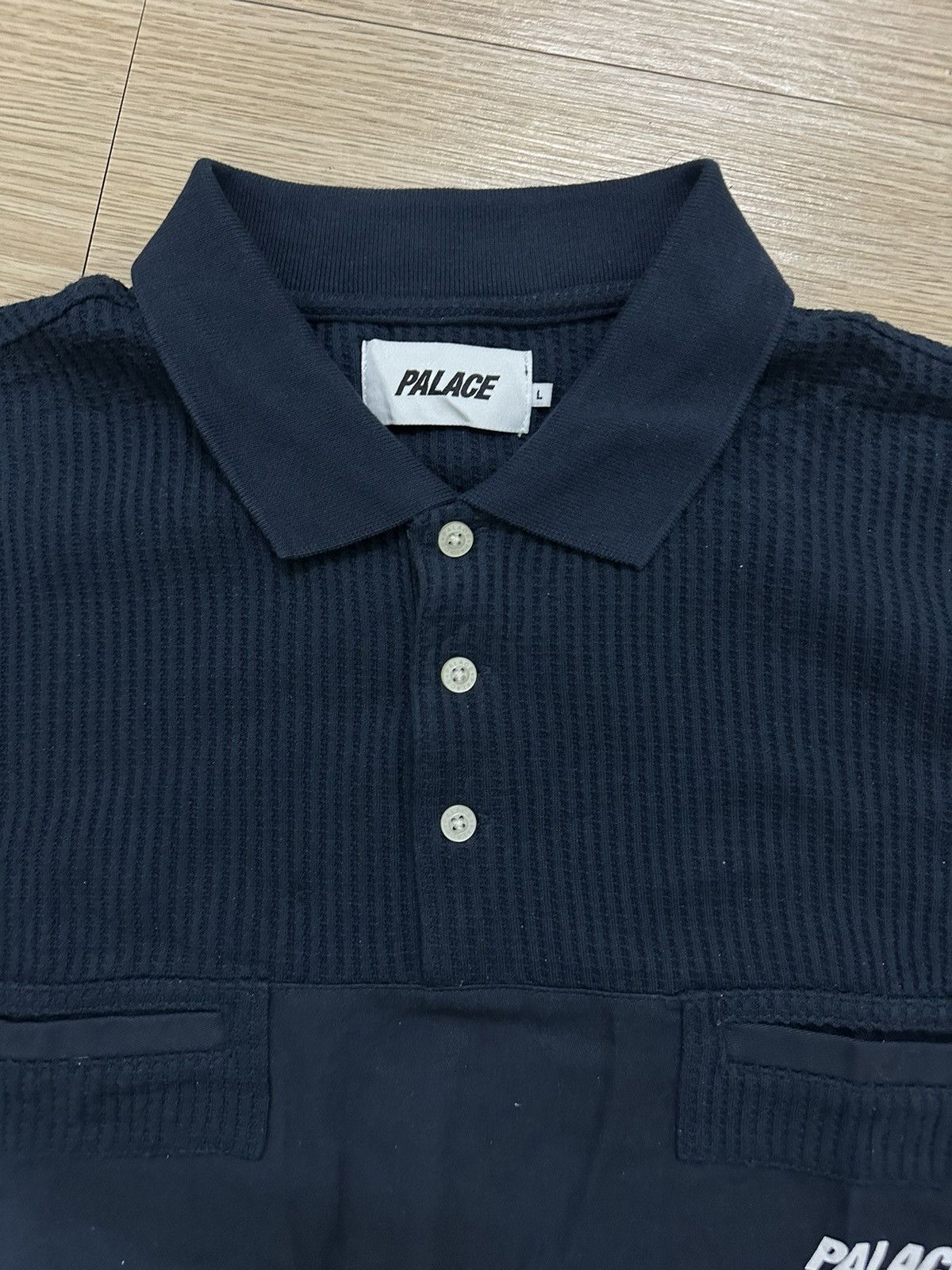 Palace Rare And Beautiful Palace Waffle On Polo Shirt Size US L / EU 52-54 / 3 - 5 Thumbnail