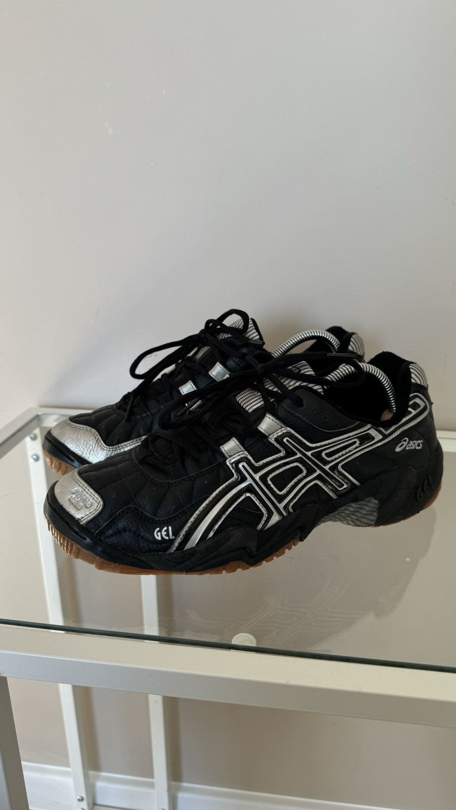 Asics × Vintage Asics black gel sneakers vintage gorpcore 90s 00s Size US 9.5 / EU 42-43 - 3 Thumbnail