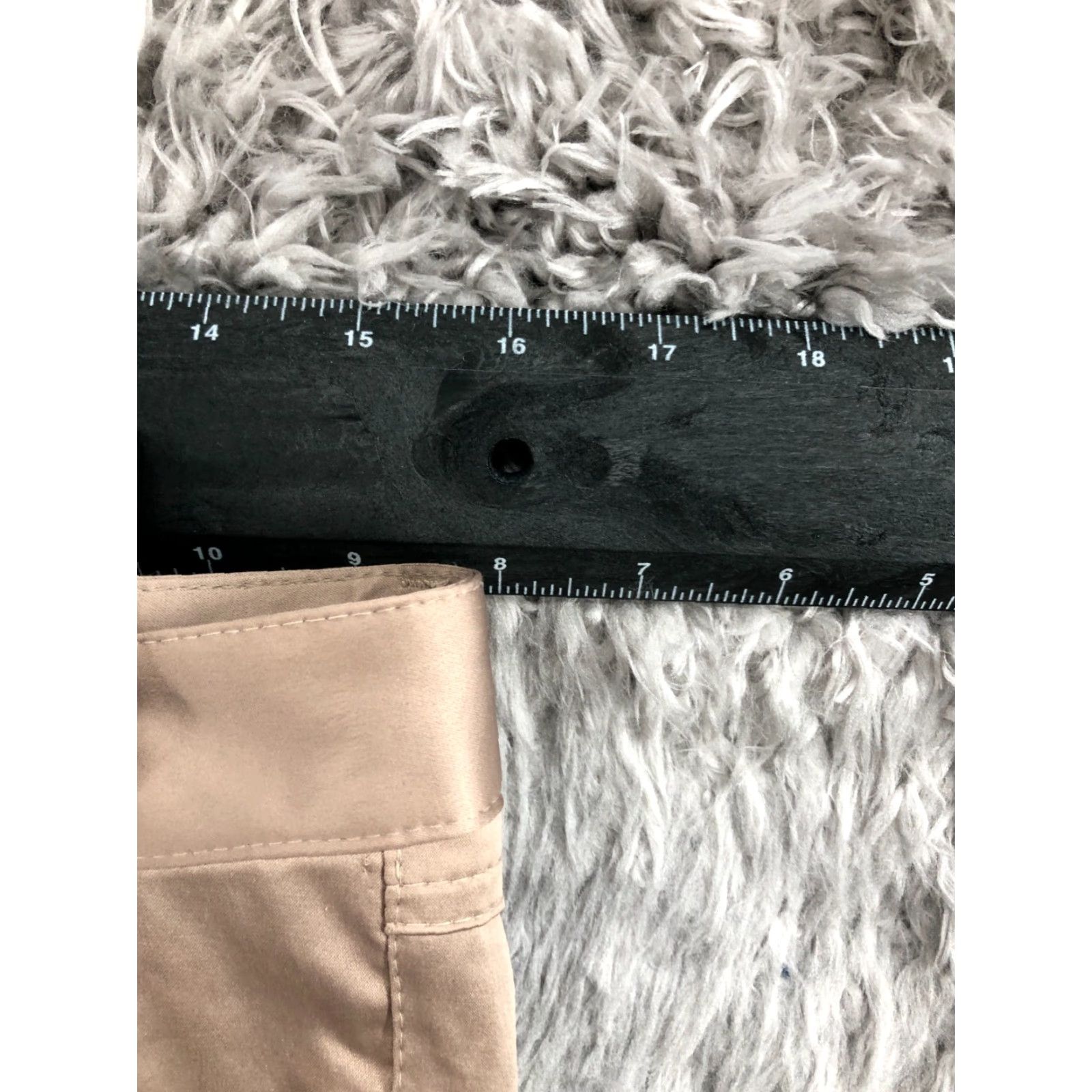 Zara Zara Basic Pants Womens Regular 8 Beige Polyester Straight Front, Mid Rise, Classic Dress Pants Size 30" / US 8 / IT 44 - 2 Thumbnail